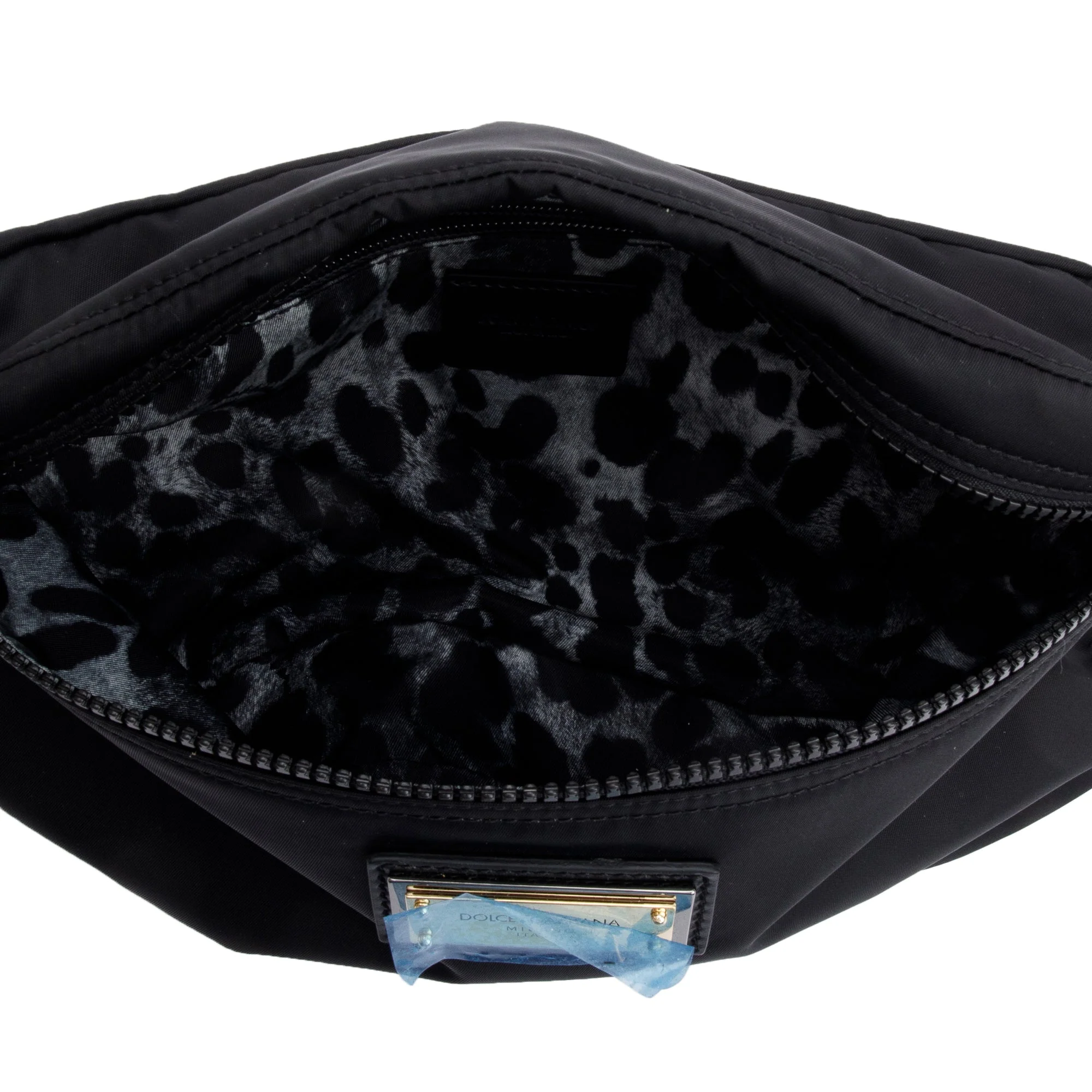 Dolce & Gabbana Black Nylon Logo Belt Bag w/ Box & Authenticity Card - Image 5