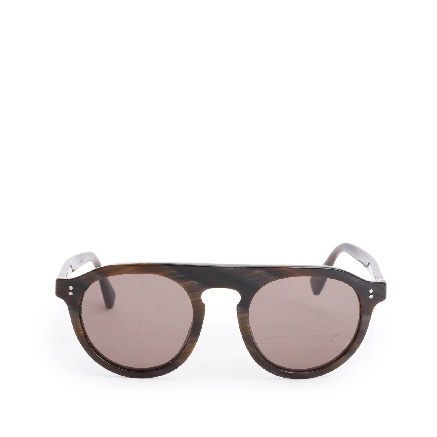 Dolce & Gabbana DG4306 Brown Acetate Round Sunglasses w/ Case