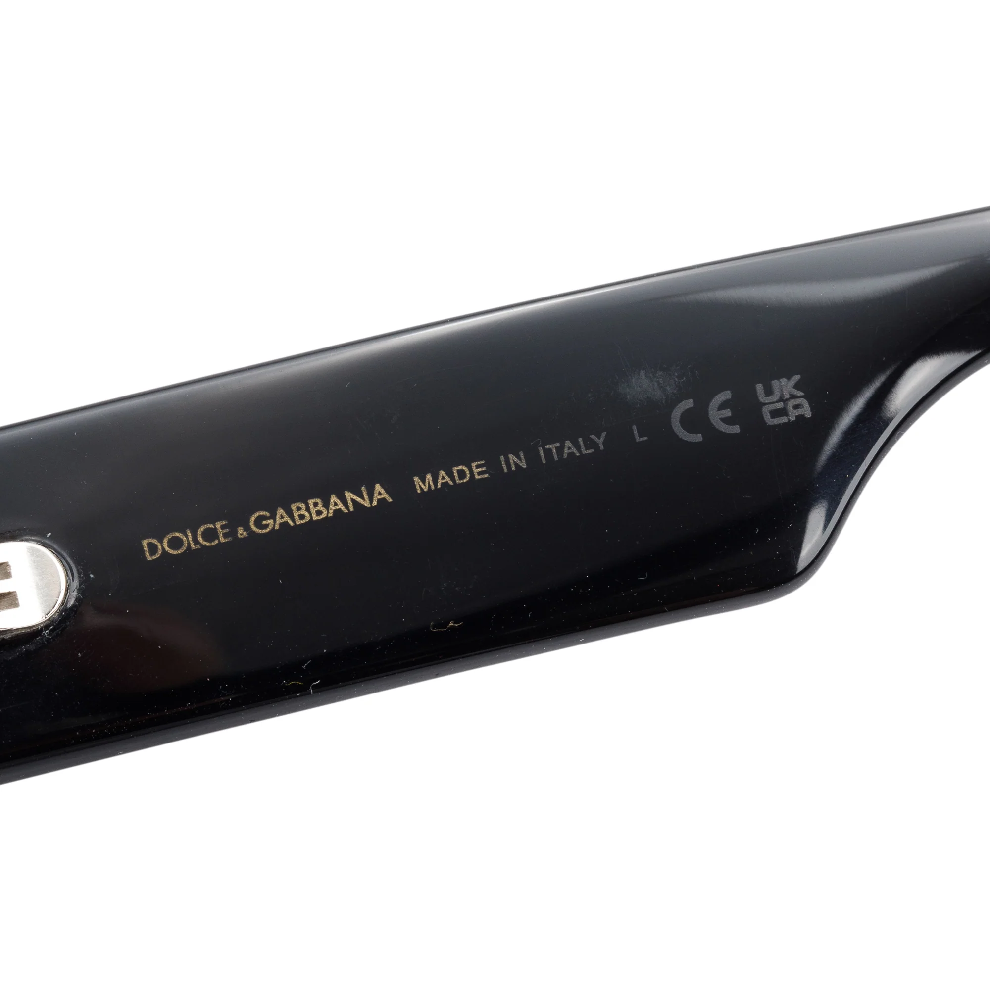 Dolce & Gabbana DG4450 Black Acetate DG Cat-Eye Sunglasses w/ Case - Image 5