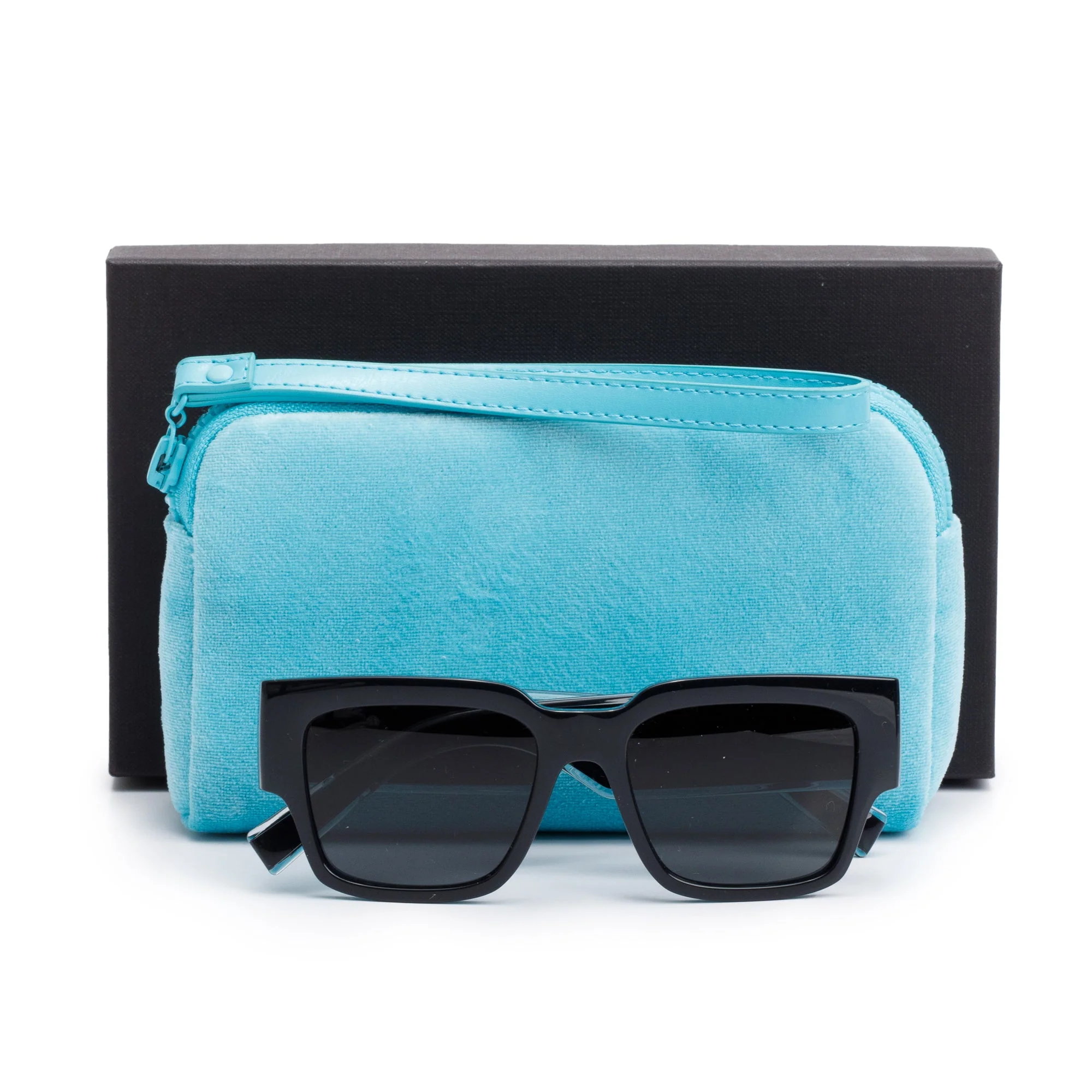 Dolce & Gabbana DG6184 Black Acetate DG Elastic Square Sunglasses w/ Box & Case - Image 2