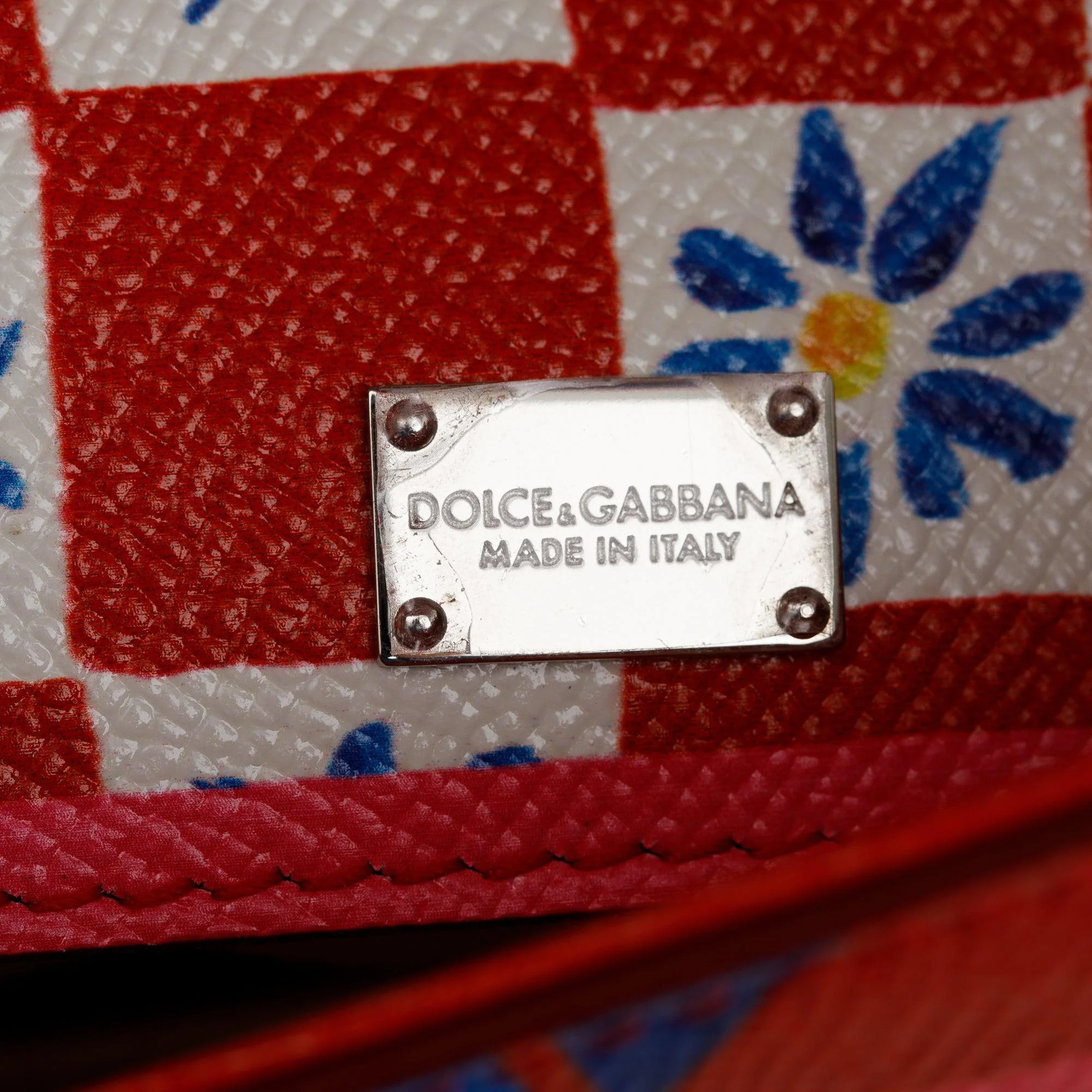 Dolce & Gabbana Multicolour Mambo Print Dauphine Leather Medium Miss Sicily Bag w/ Strap & Authenticity Card - Image 8