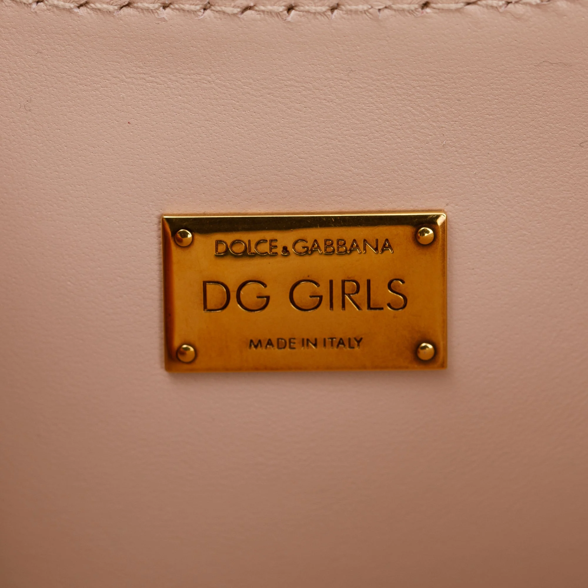 Dolce & Gabbana Pink Nappa Leather DG Girls Crossbody Bag w/ Authenticity Card - Image 9