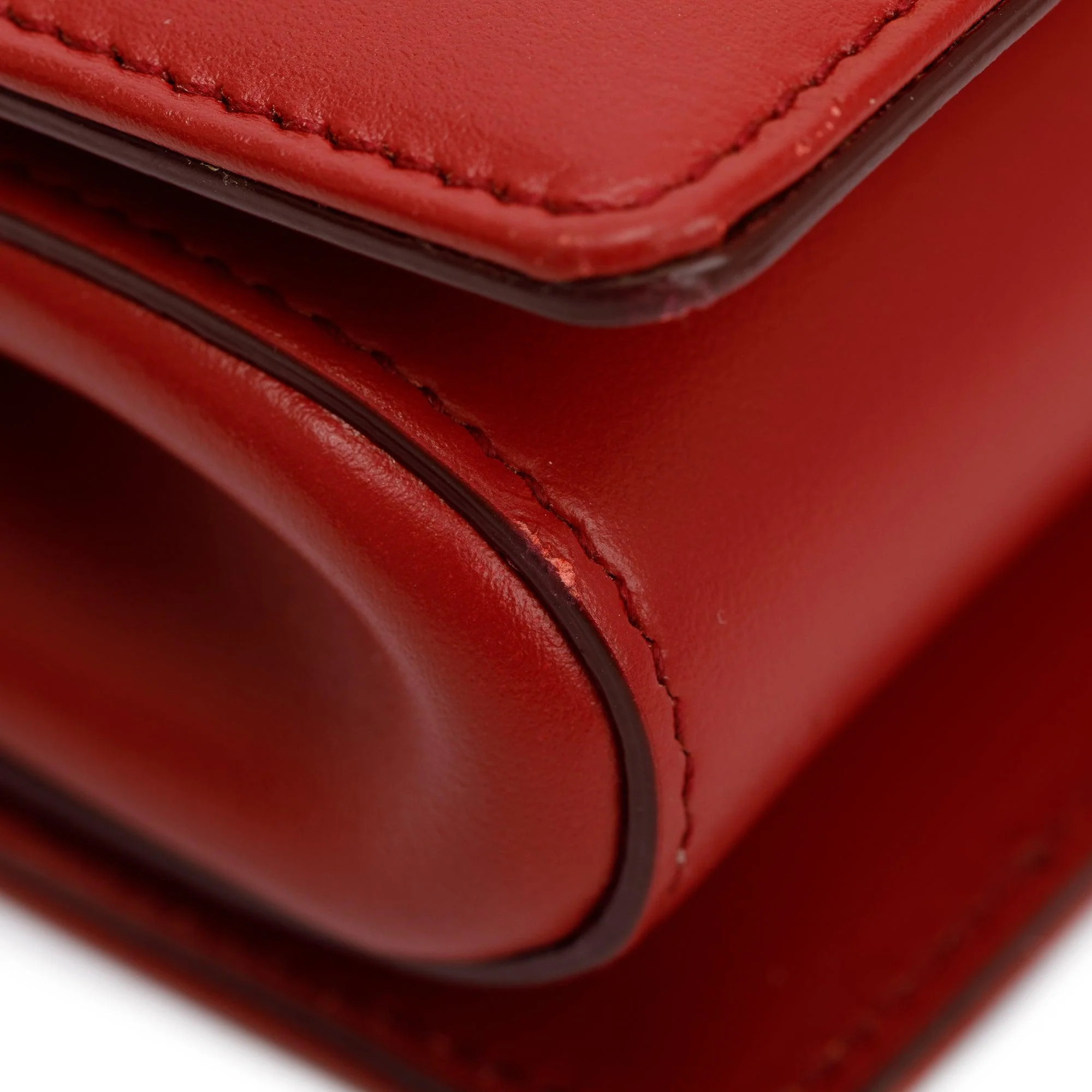 Dolce & Gabbana Red Calfskin Leather DG Girls Phone Crossbody Bag - Image 8
