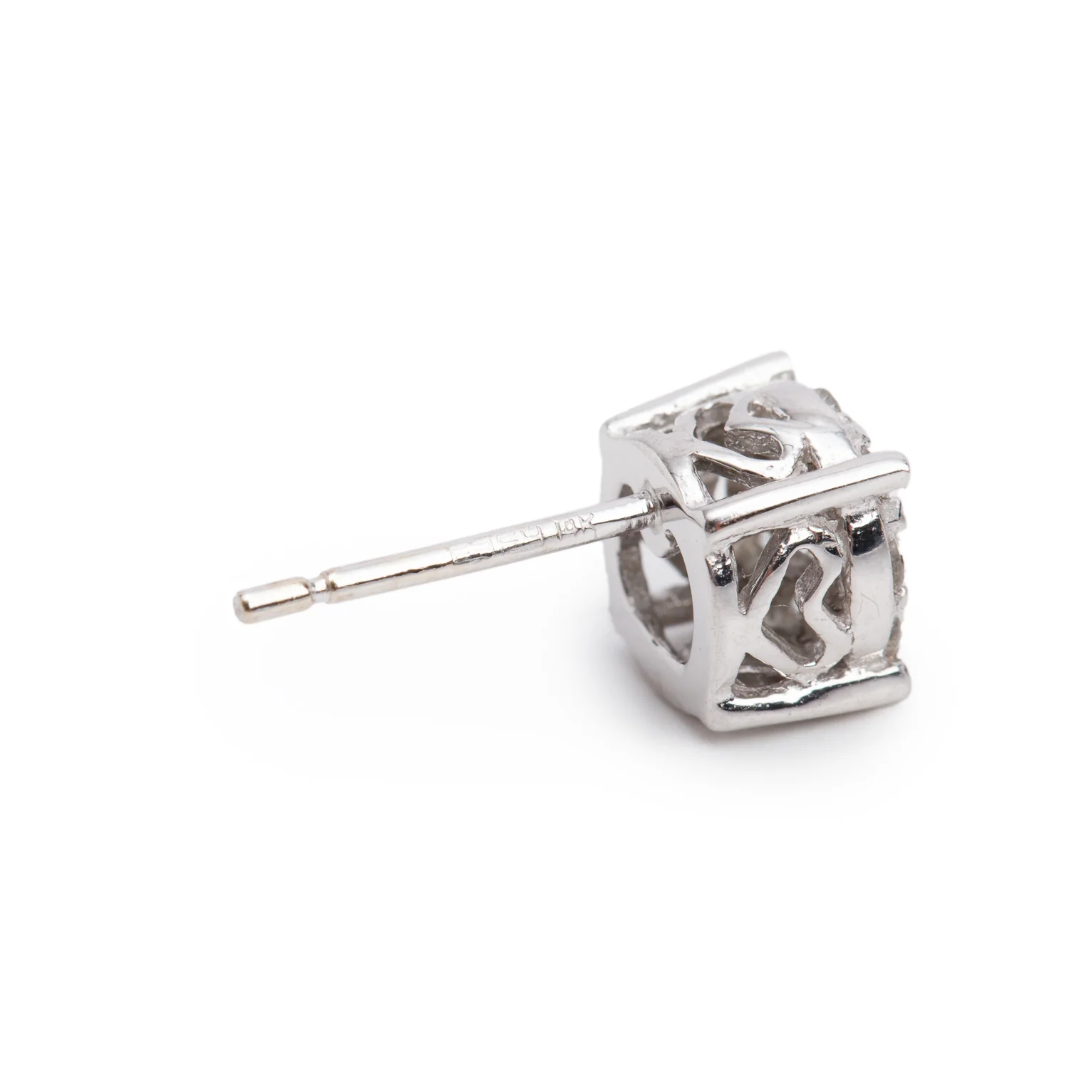 Effy 14k White Gold Diamond Cluster Stud Earrings - Image 3