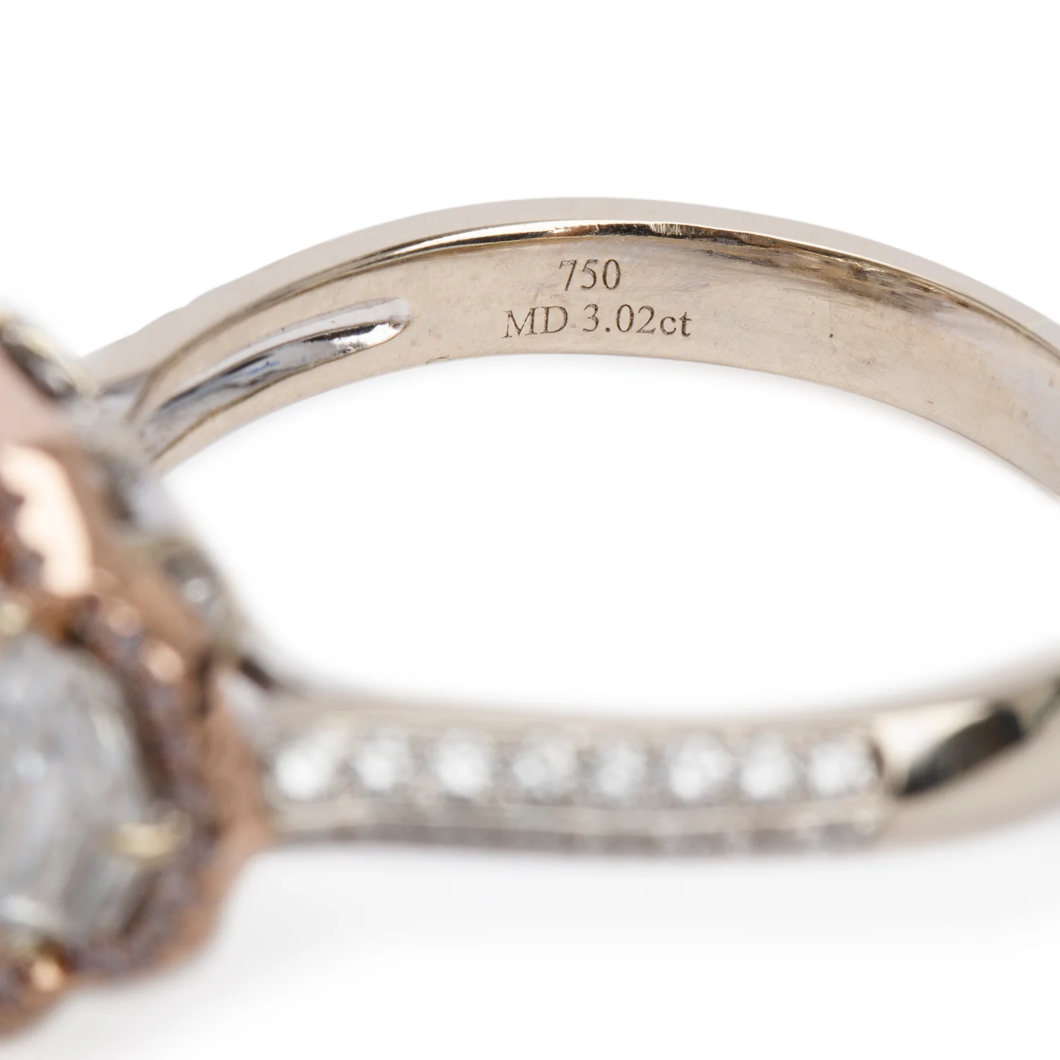 Effy 2023 14k White and Rose Gold 3.02 ct. Cushion Shaped Natural Green Diamond Cocktail Ring, Size 9.25 w/ Box, Receipt & GIA Report - Image 5