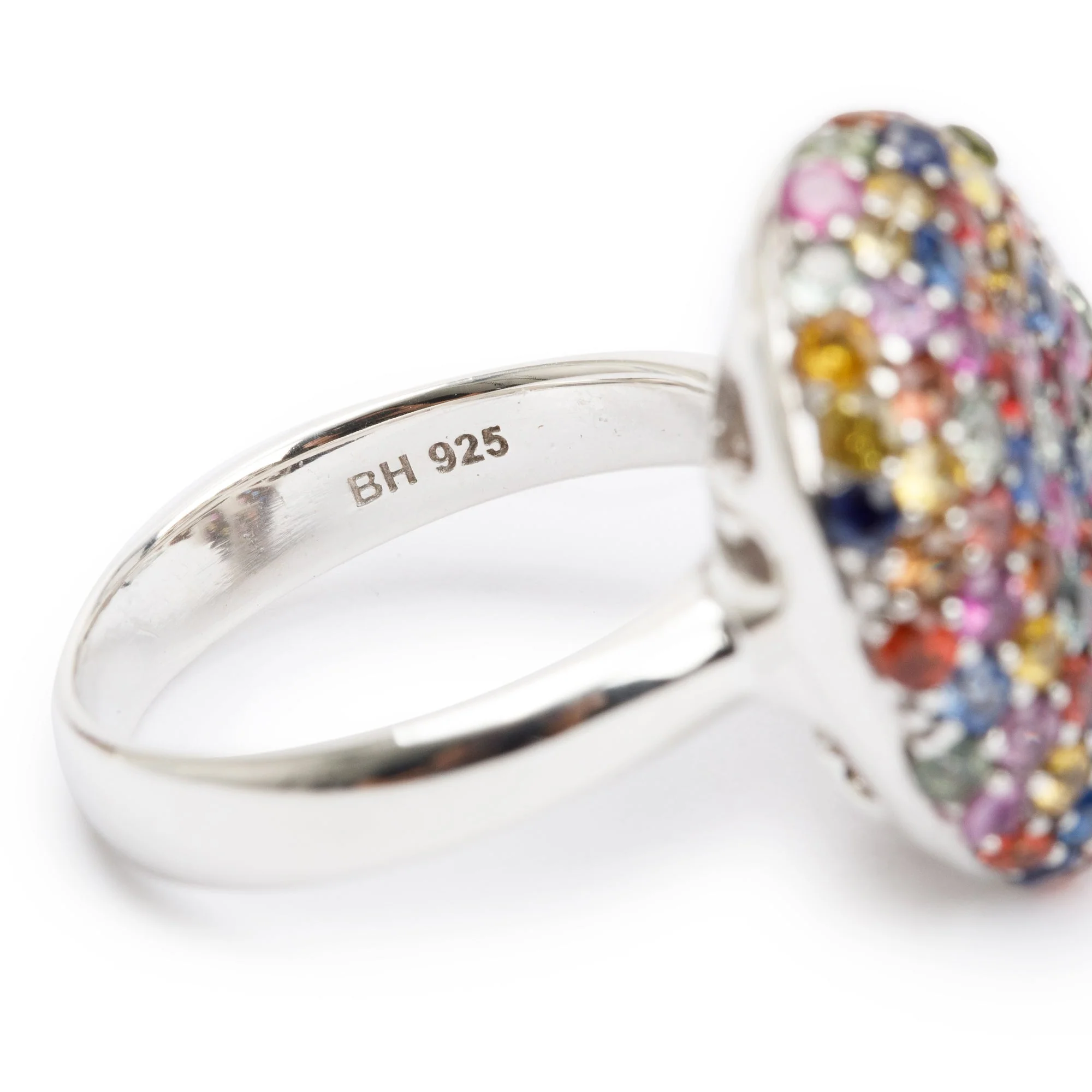 Effy Mosaic Sterling Silver Multi-Sapphire Cocktail Ring, Size 7 - Image 3