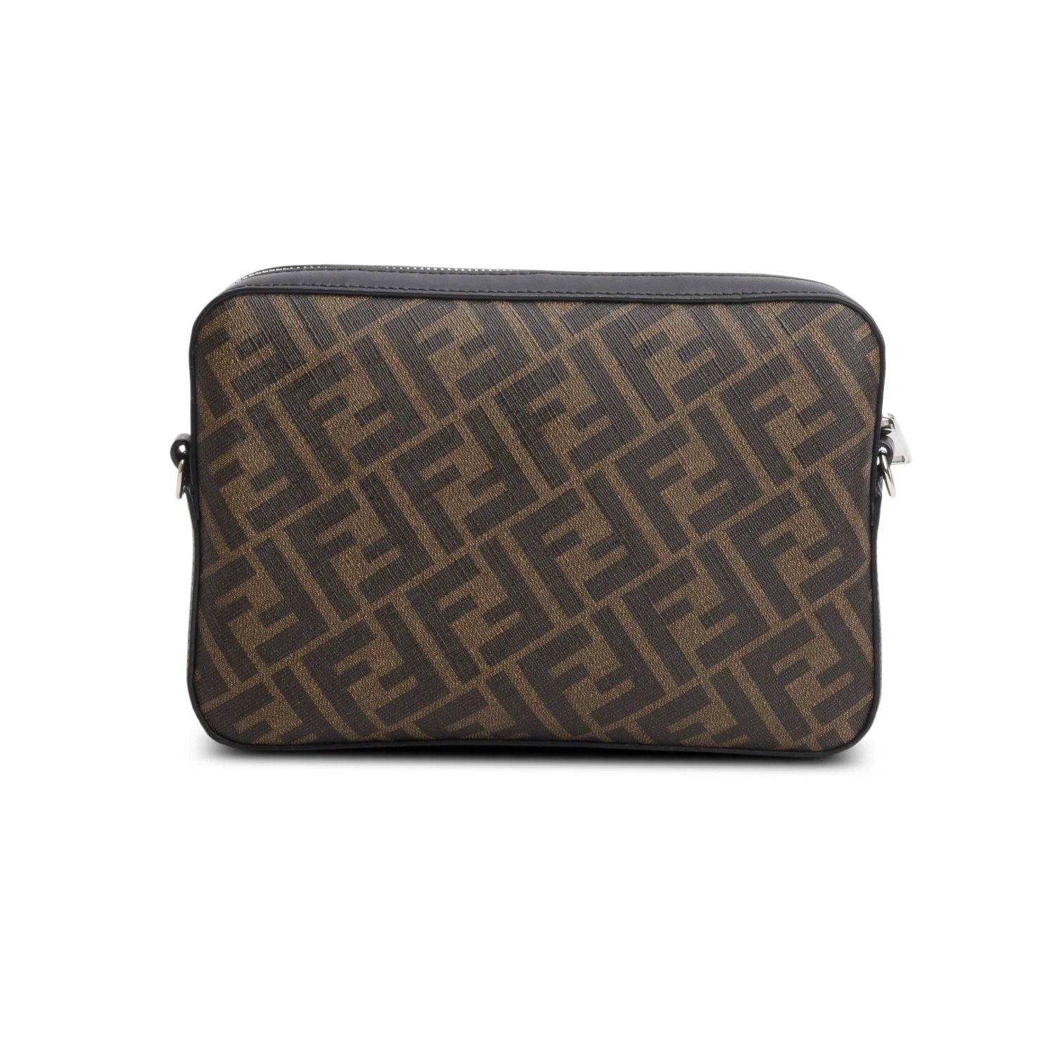 Fendi 2020 Glazed Fabric Vitello Liberty FF 1974 Diagonal Medium Camera Case w/ Box - Image 6