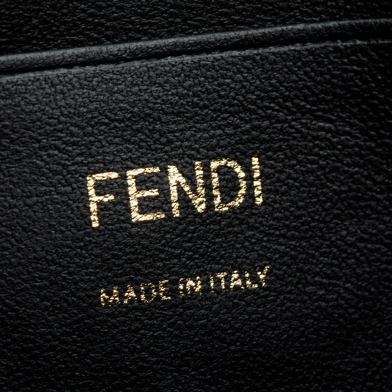 Fendi 2023 Black FF Embossed Nappa Leather Mini Be Baguette Chain Crossbody w/ Straps &Receipt - Image 9