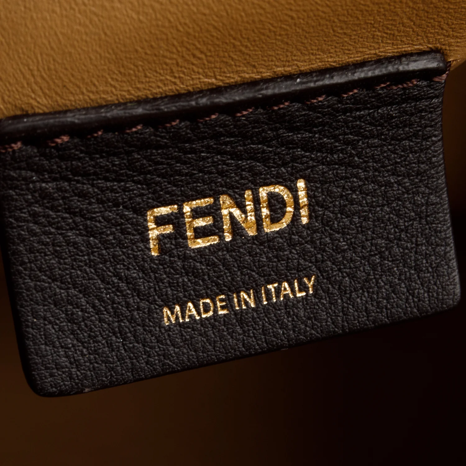 Fendi Beige Flannel Karligraphy Embroidered Medium First Bag w/ Strap - Image 9