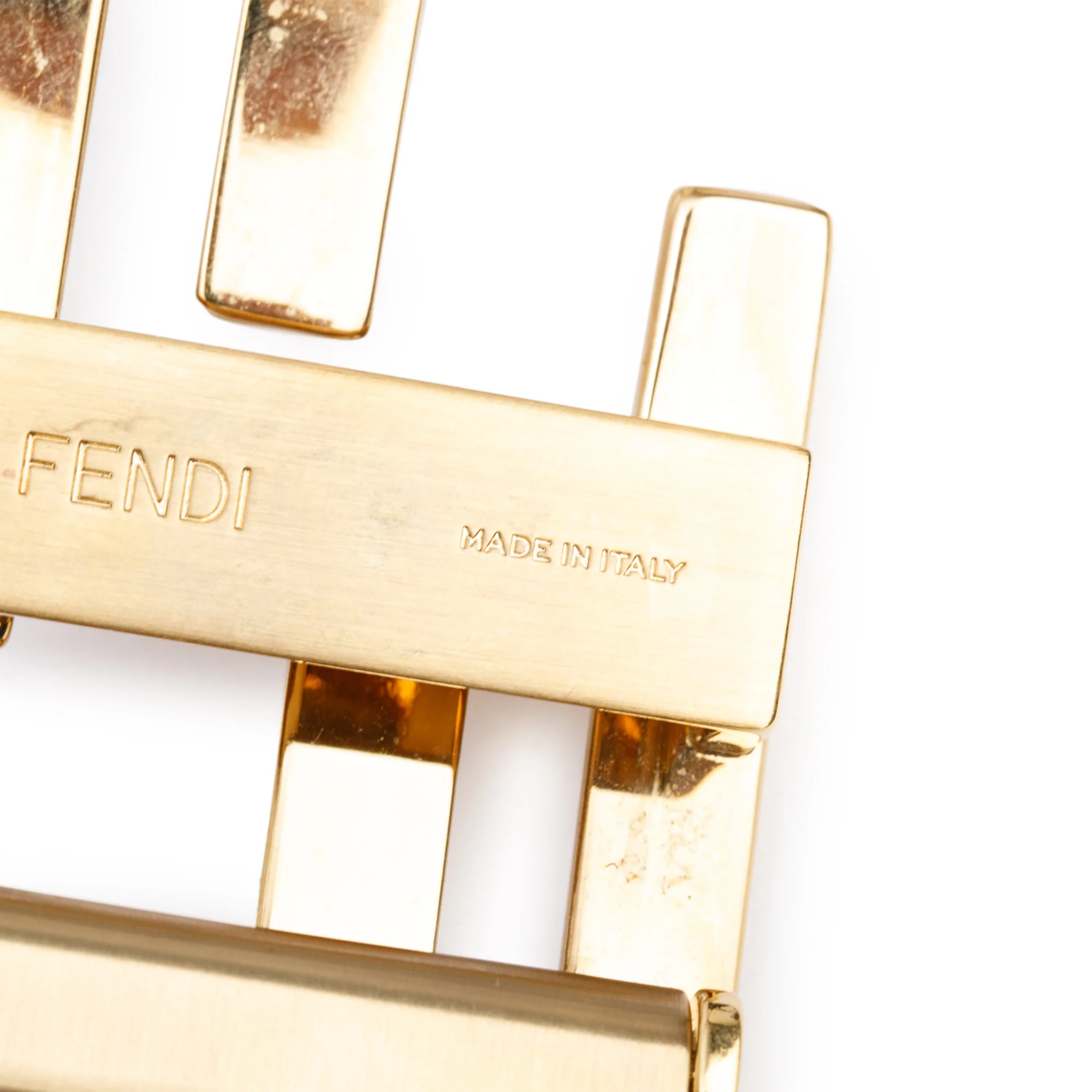 Fendi Black Calfskin Leather FF Buckle Reverisible Belt 95 37 - Image 3
