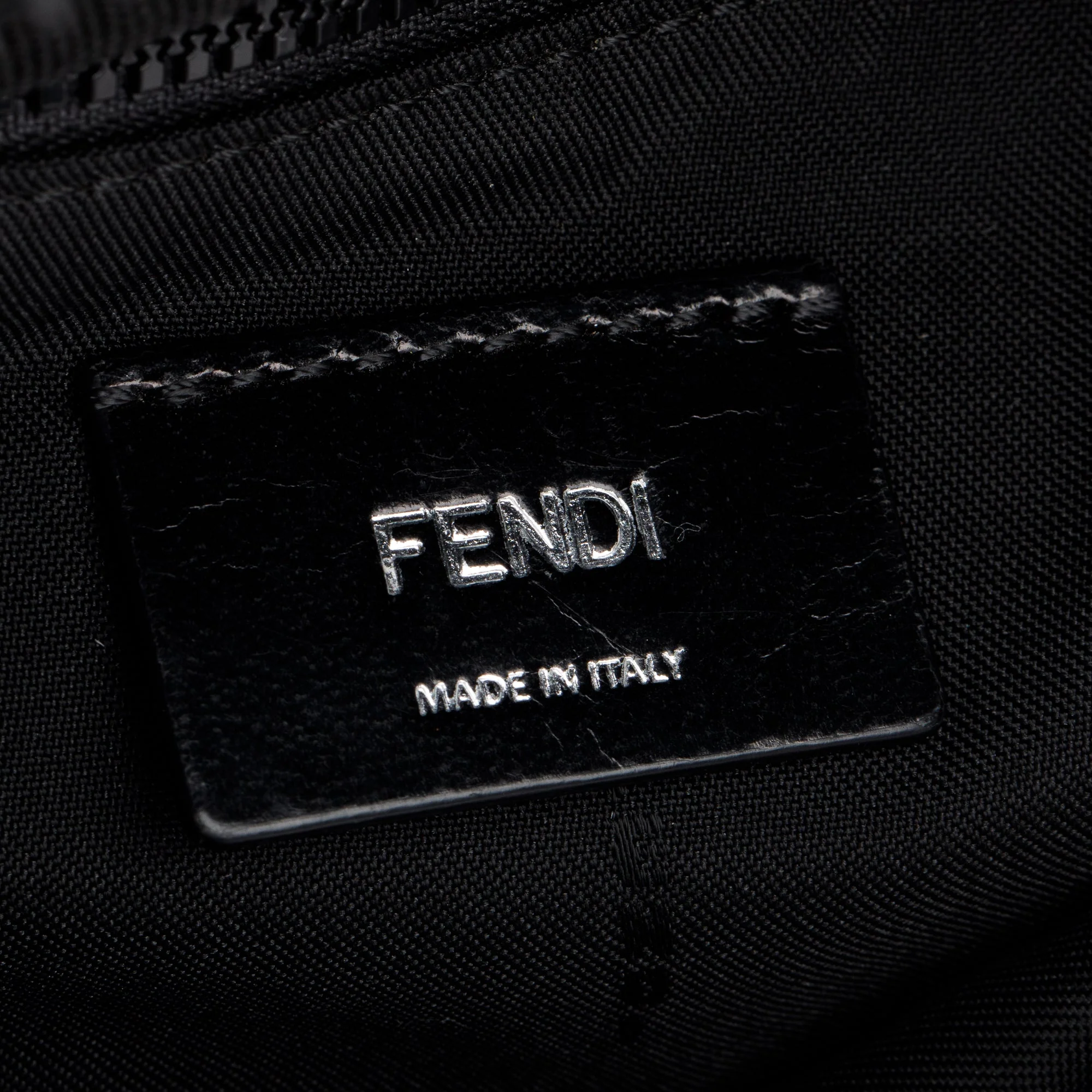 Fendi Black Nylon Bugs Motif Belt Bag - Image 6