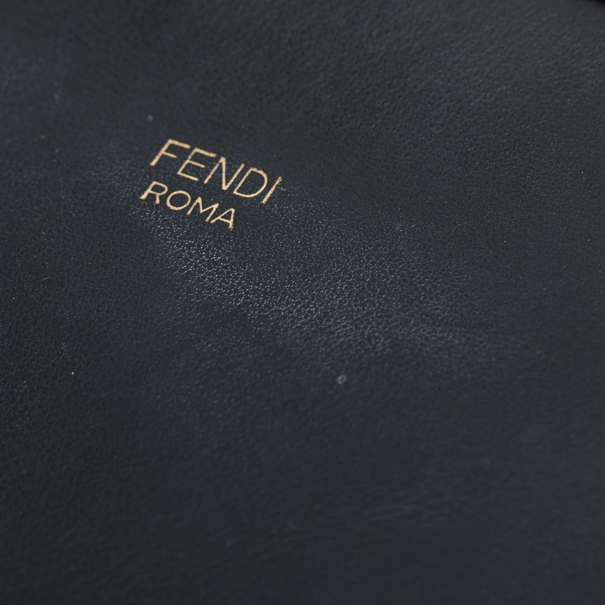 Fendi Black Vitello Century Leather F is Fendi Camera Bag - Image 9