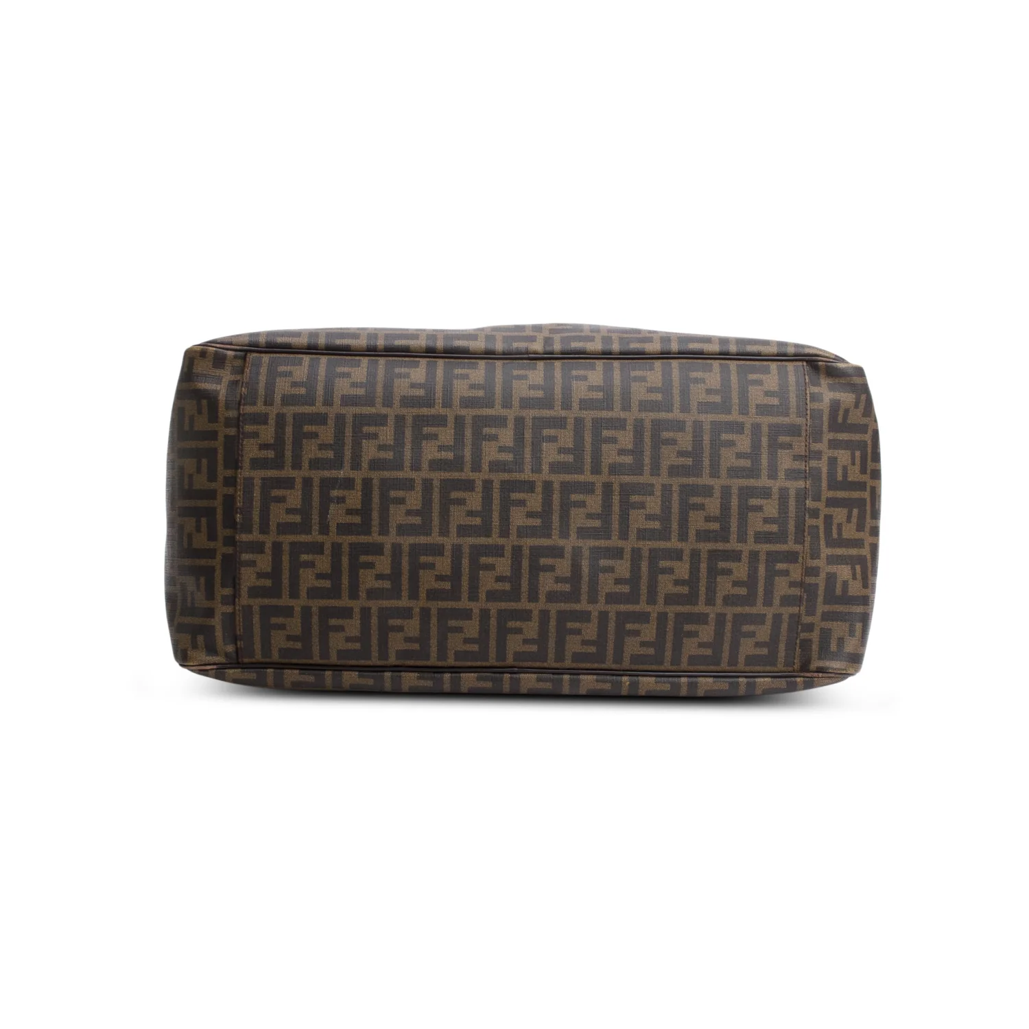 Fendi Brown FF Zucca Coated Canvas Duffle Bag w/ Strap - Image 7