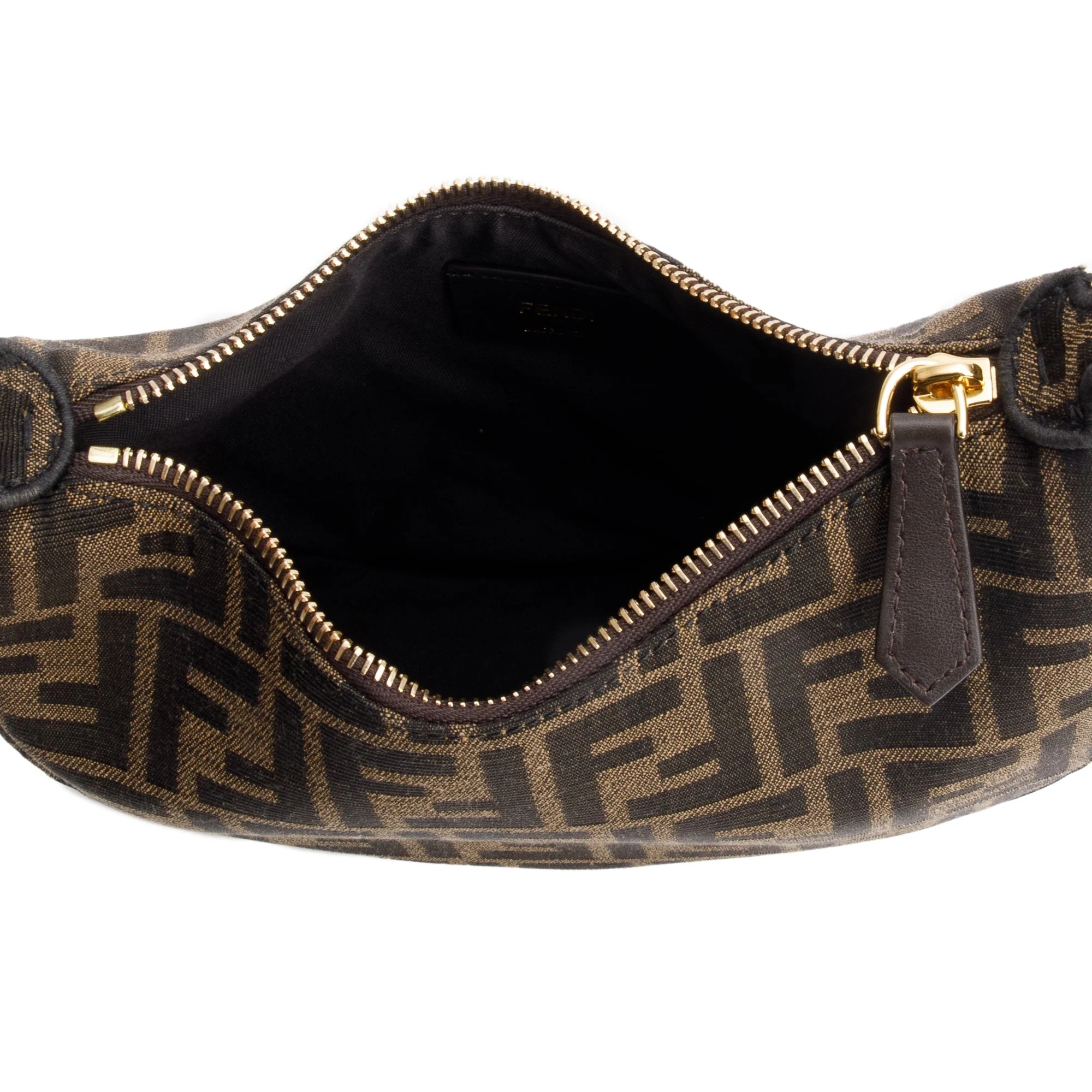 Fendi Brown FF Zucca Jacquard Mini Fendigraphy Bag - Image 8