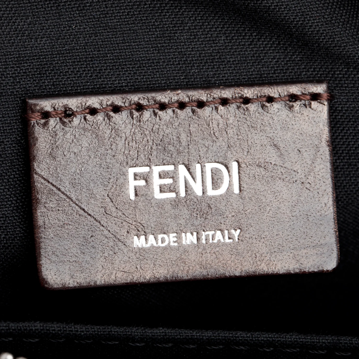 Fendi Brown Leather FF Zucca Canvas Camera Case Bag w/ Box & Receipt - Image 9