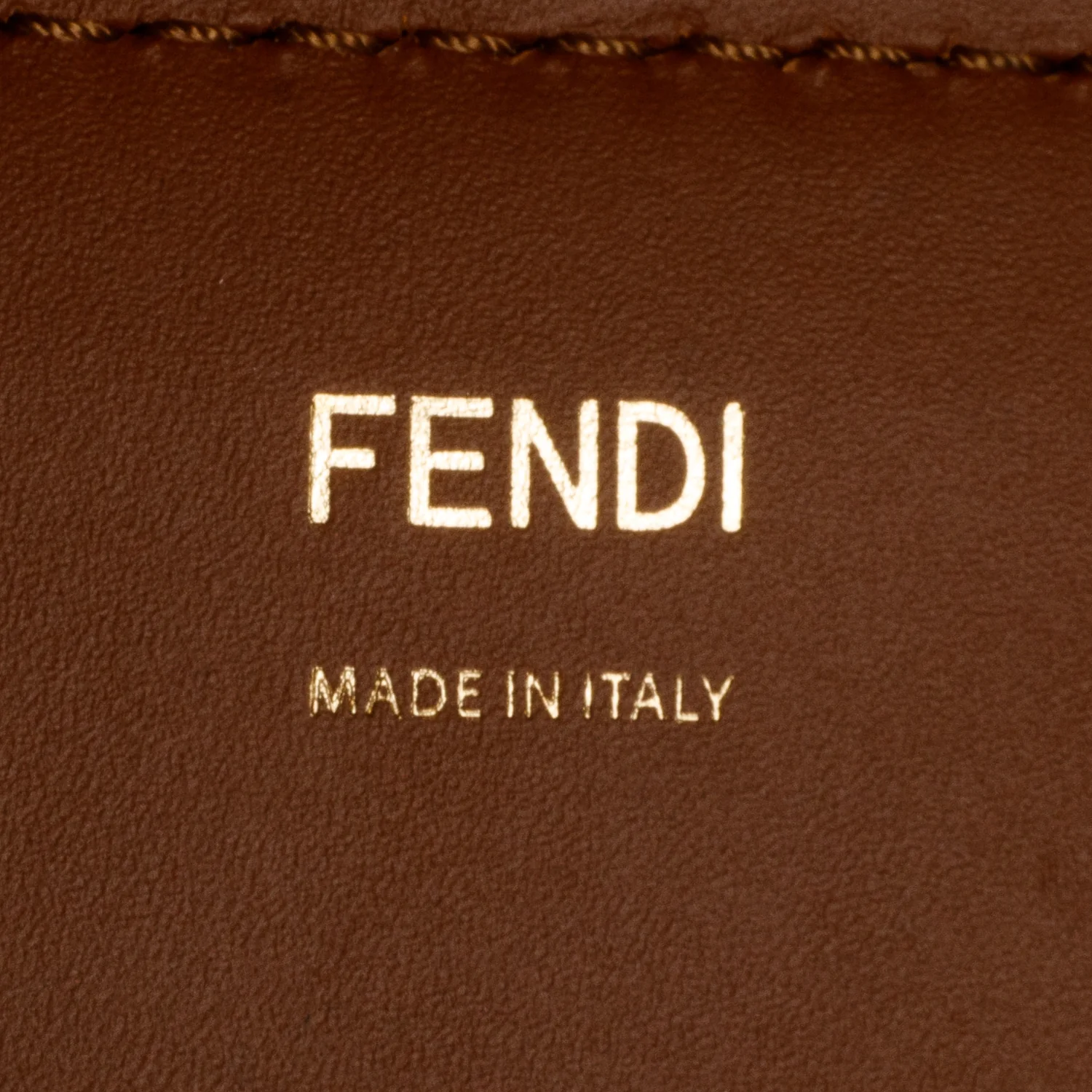 Fendi Brown Vitello King Plexiglass Logo Embossed Large Fendi Sunshine Shopper Tote - Image 7