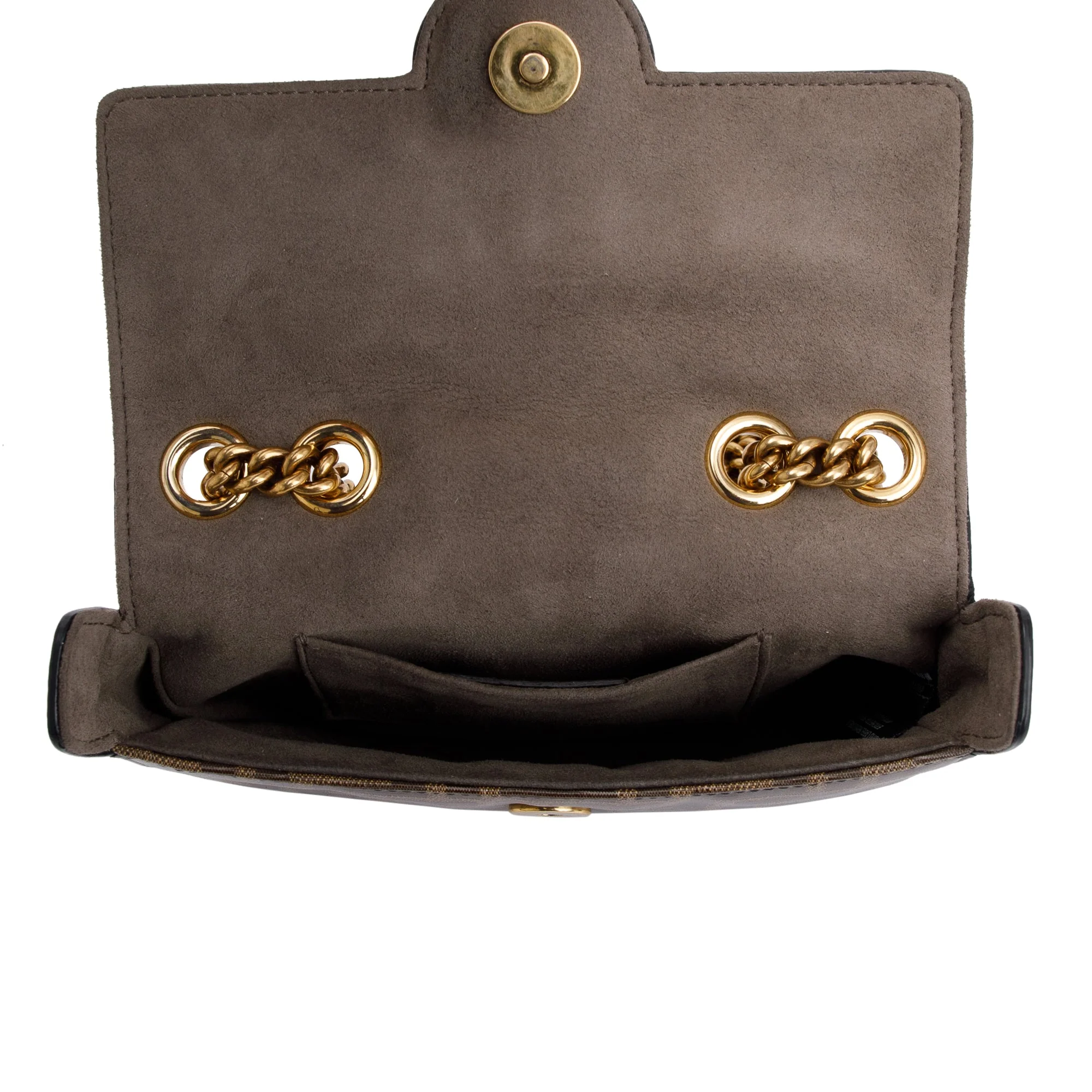 Fendi Brown Zucca Canvas Mini FF 1974 Logo Stamp Flap Shoulder Bag - Image 10