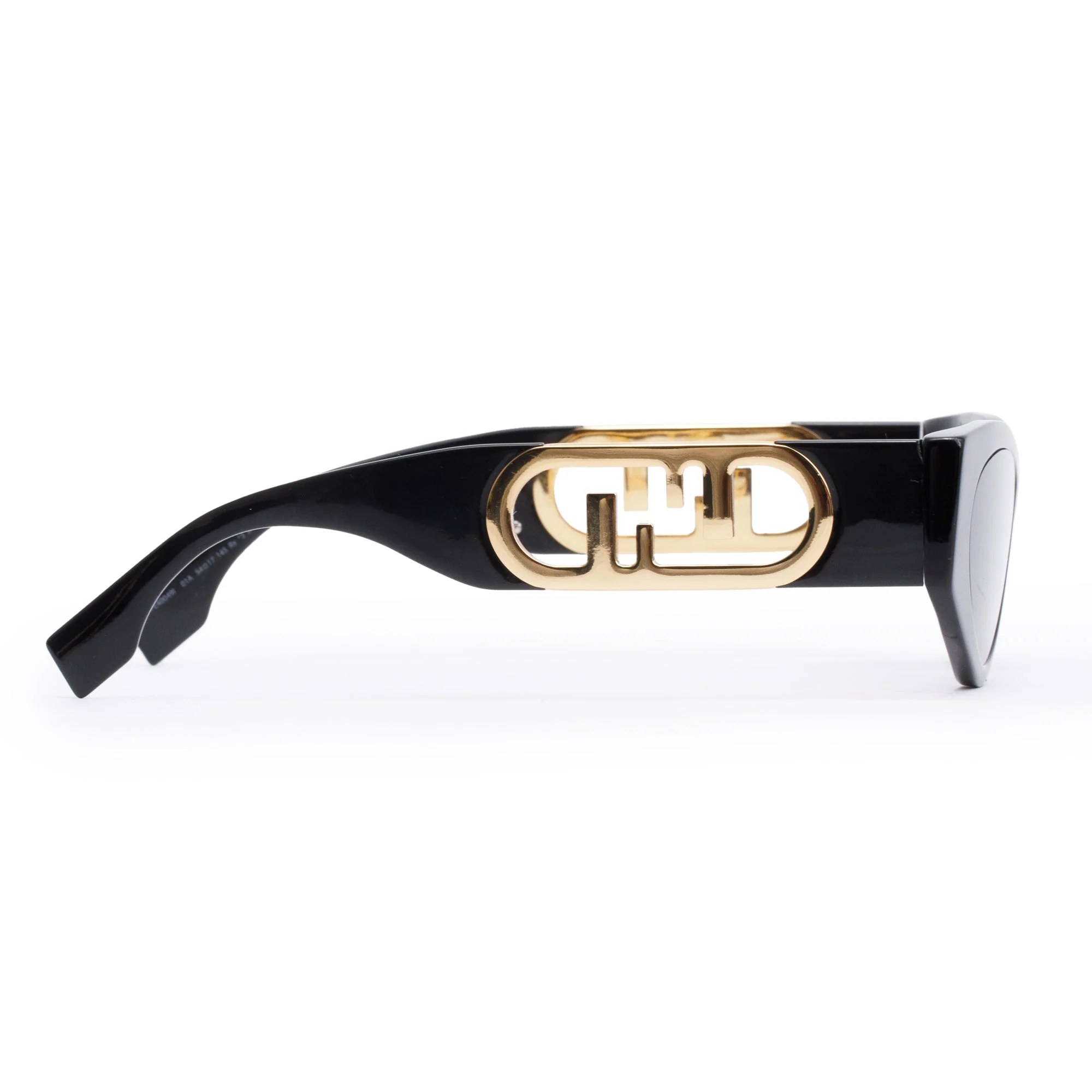 Fendi FE40049I Back Acetate O'Lock Oval Sunglasses w/ Pouch - Image 3