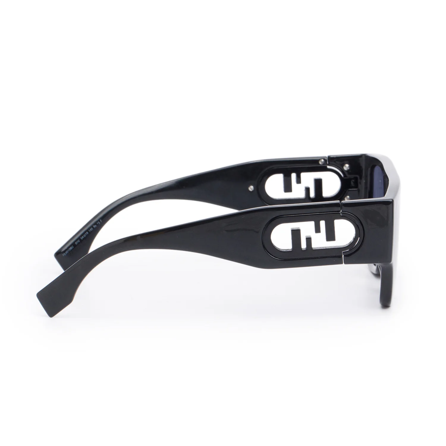Fendi FE40108U Black Acetate O'Lock Square Frame Sunglasses w/ Box & Case - Image 3