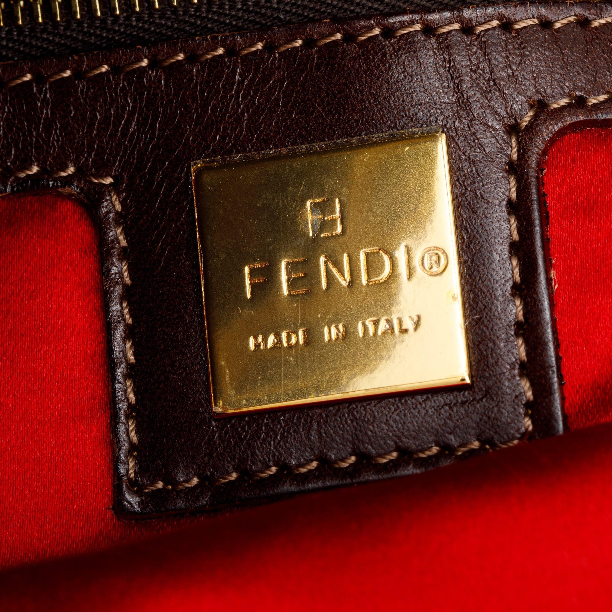 Fendi FF Zucca Floral Embroidered Beaded Mama Forever Baguette Shoulder Bag - Image 7