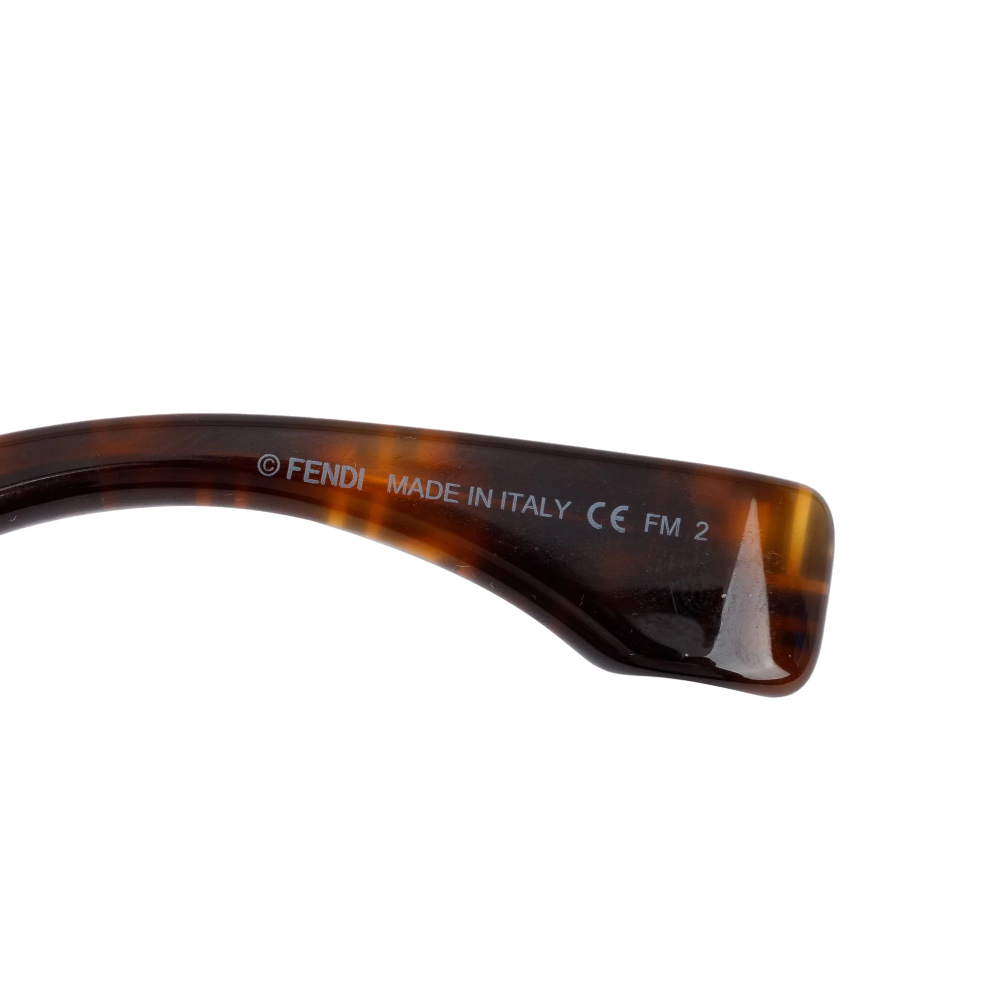 Fendi FF0457/G/S Zucca Havana Acetate Fendi Roma Oversize Sunglasses w/ Box - Image 5