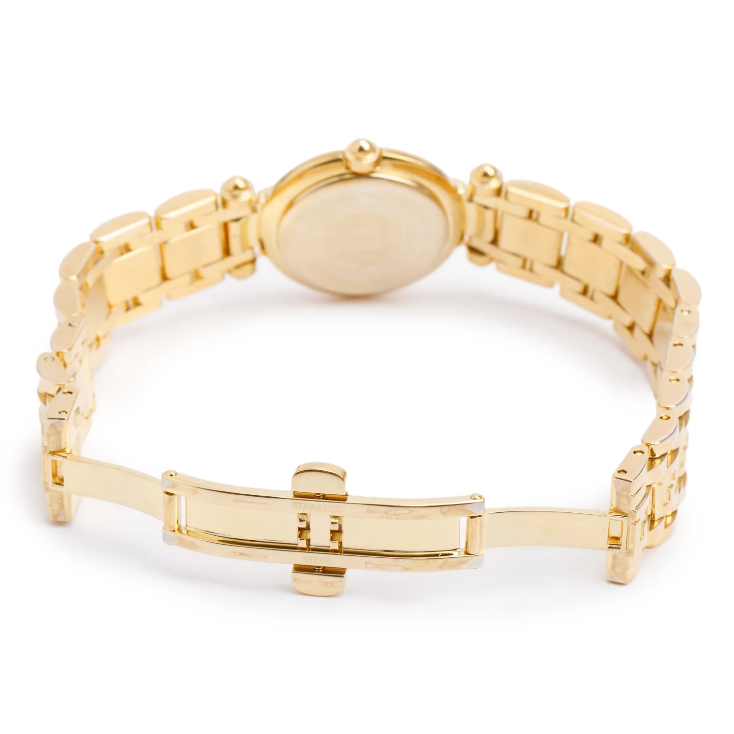 Fendi Gold-Plated Stainless Steel 770L Series 25 MM Quartz Watch Mother of Pearl Dial - Image 4