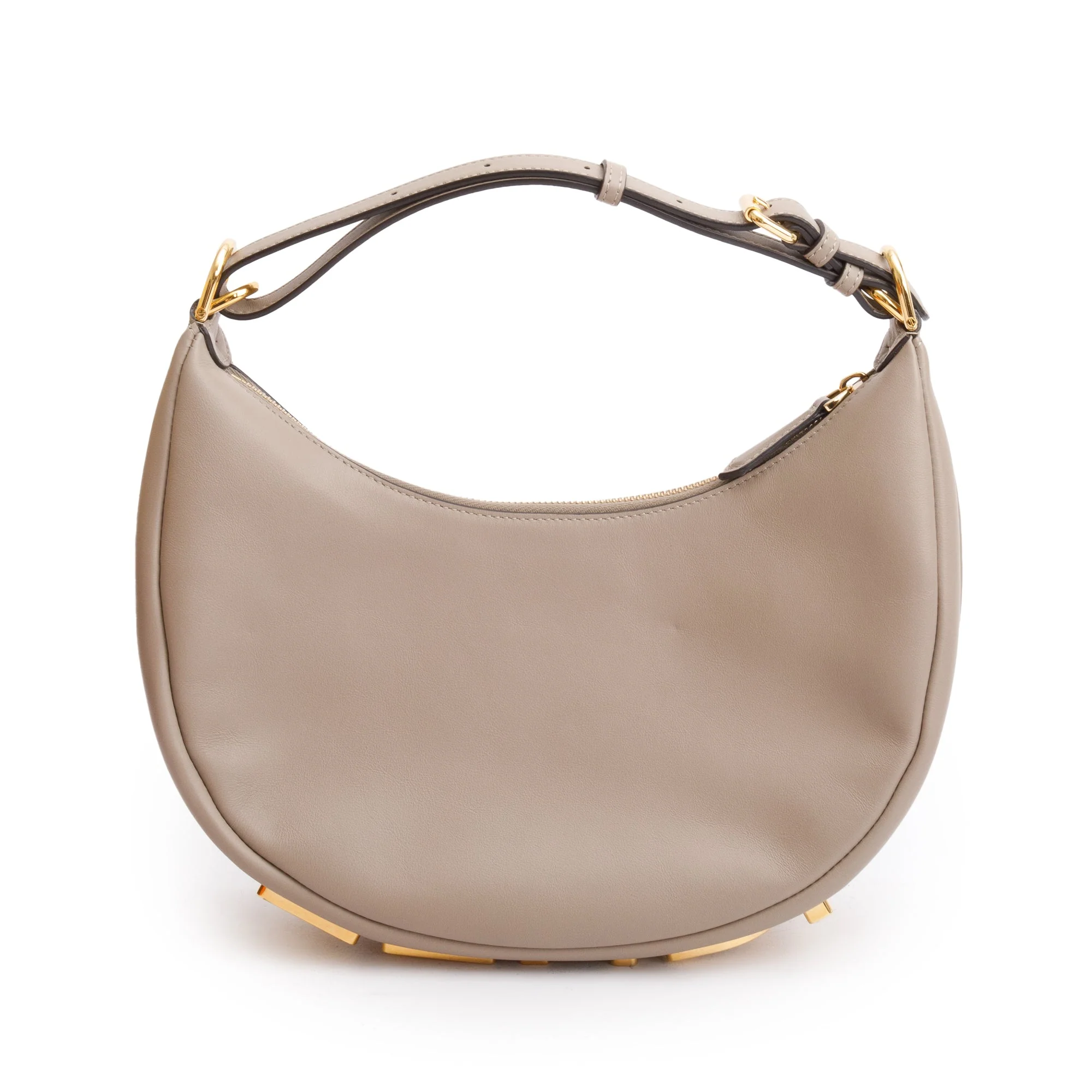 Fendi Grey Calf Leather Small Fendigraphy Bag w/ Box & Receipt - Image 4