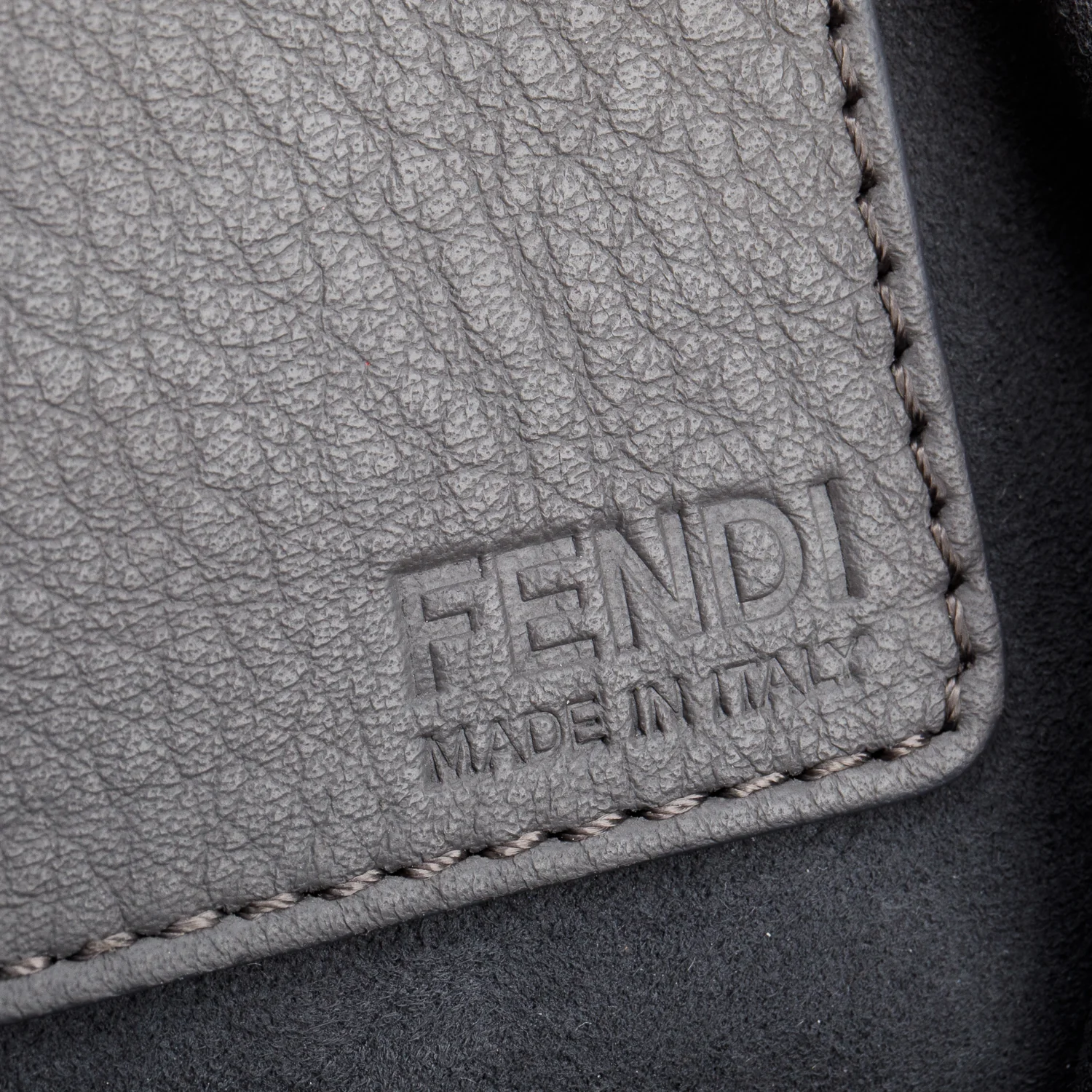 Fendi Grey Croc Embossed Pony Hair Large 3Jours Tote - Image 8