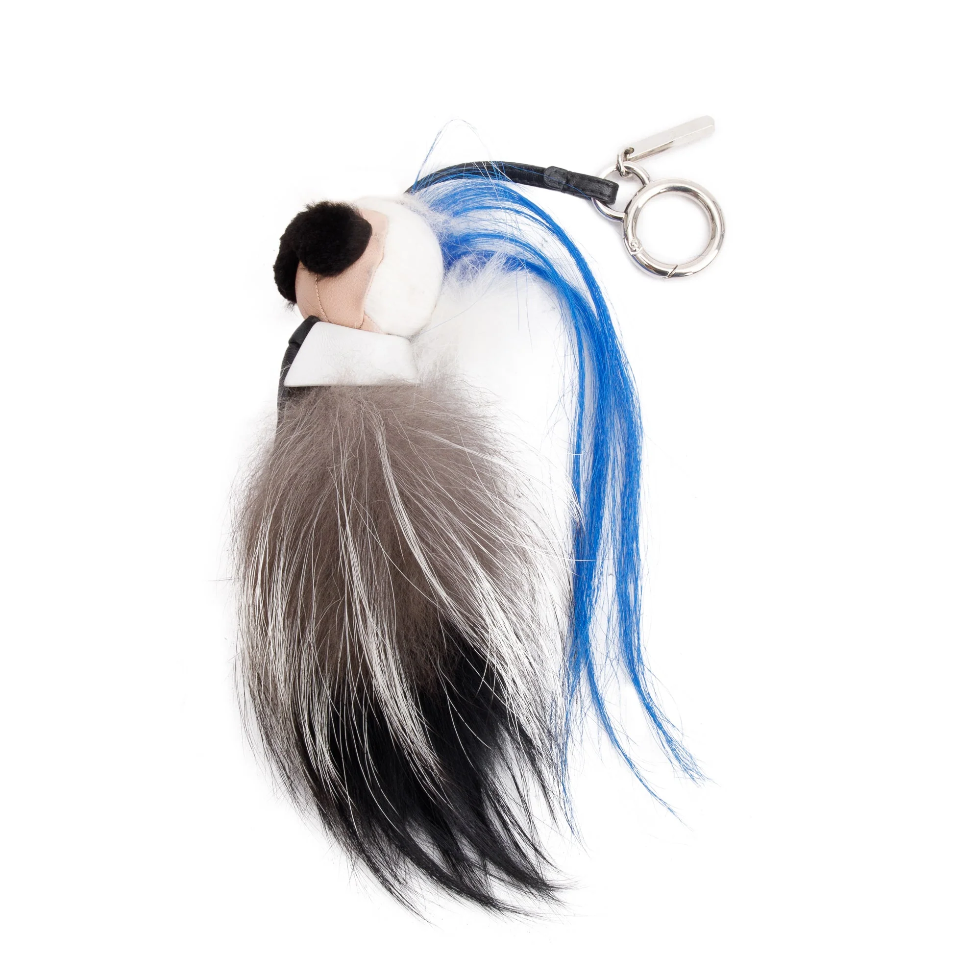 Fendi Mink Fox Fur Mini Karlito Bag Charm Keychain w/ Box - Image 3