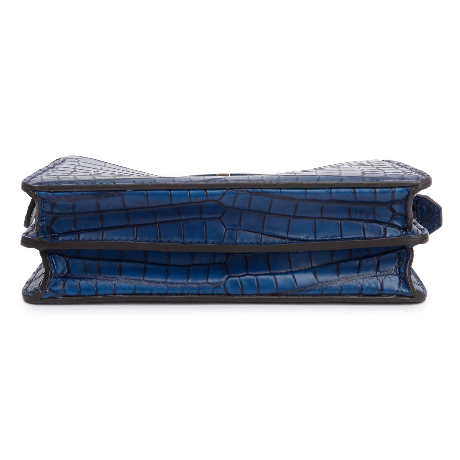 Fendi Navy Crocodile Peekaboo IseeU X-Cross Petit w/ Strap - Image 7