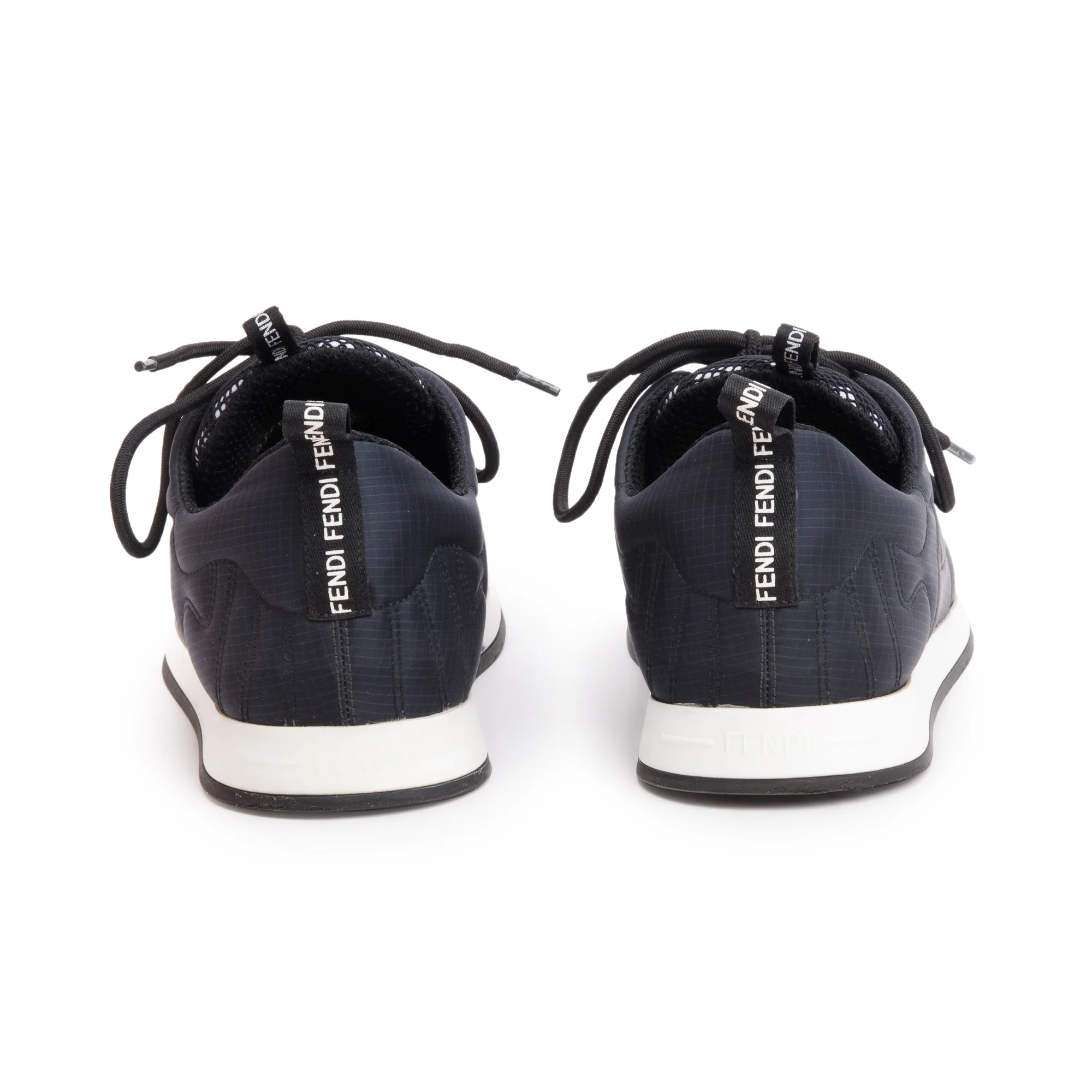 Fendi Navy Nylon FFreedom Sneakers, Size 38.5 w/ Box - Image 6