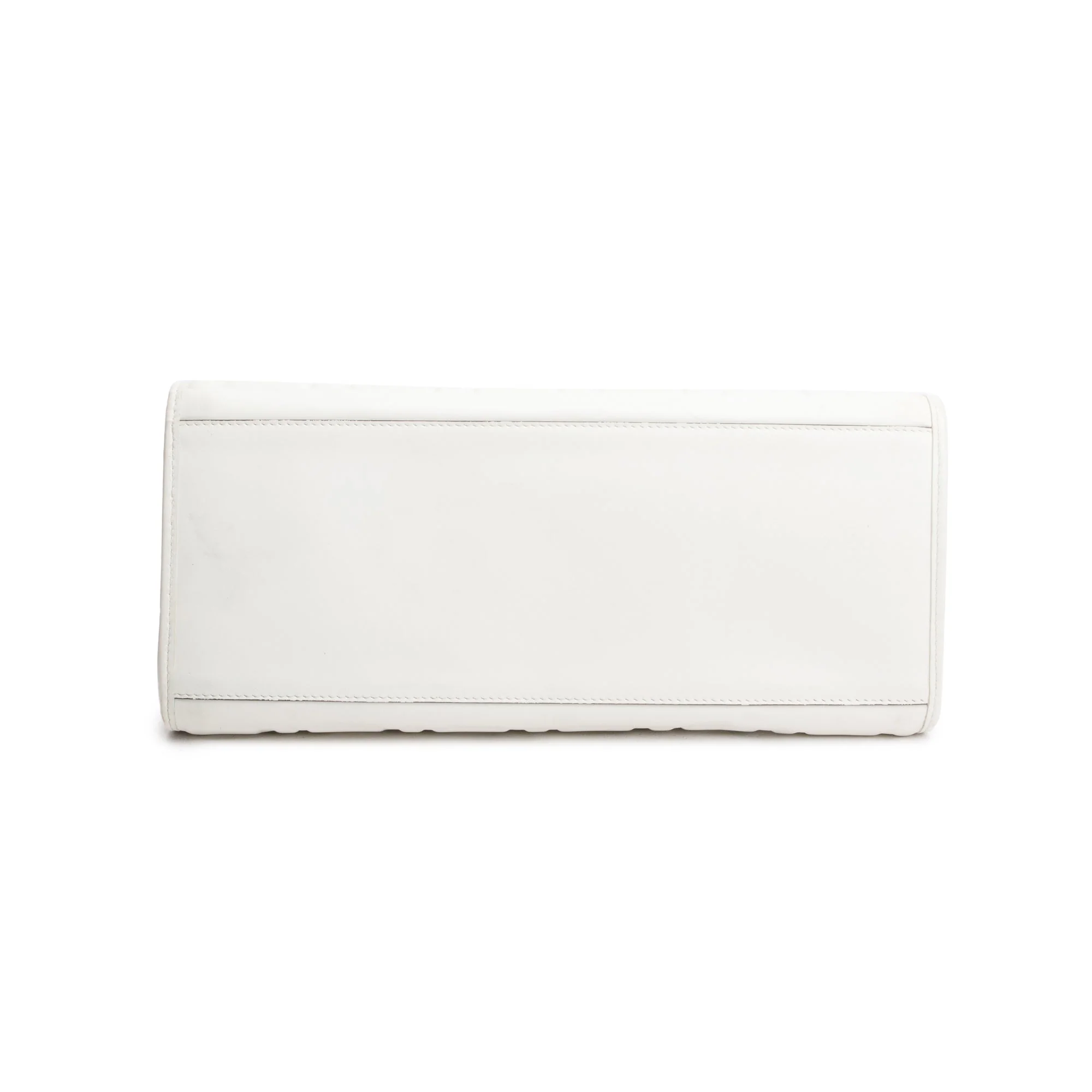 Fendi Off White Zucca FF Leather Medium Sunshine Tote Bag - Image 7