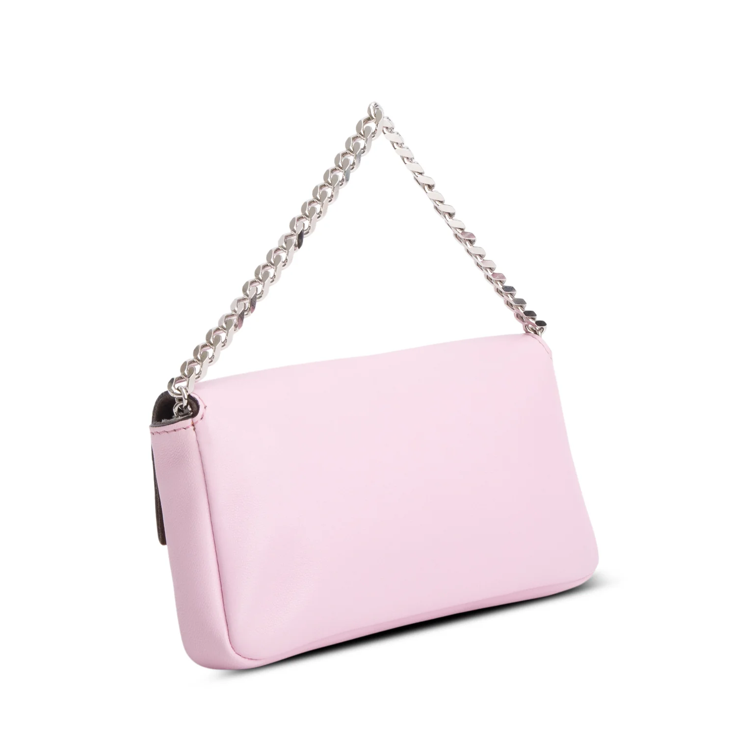 Fendi Pink Calfskin Micro Monster Baguette w/ Strap - Image 5