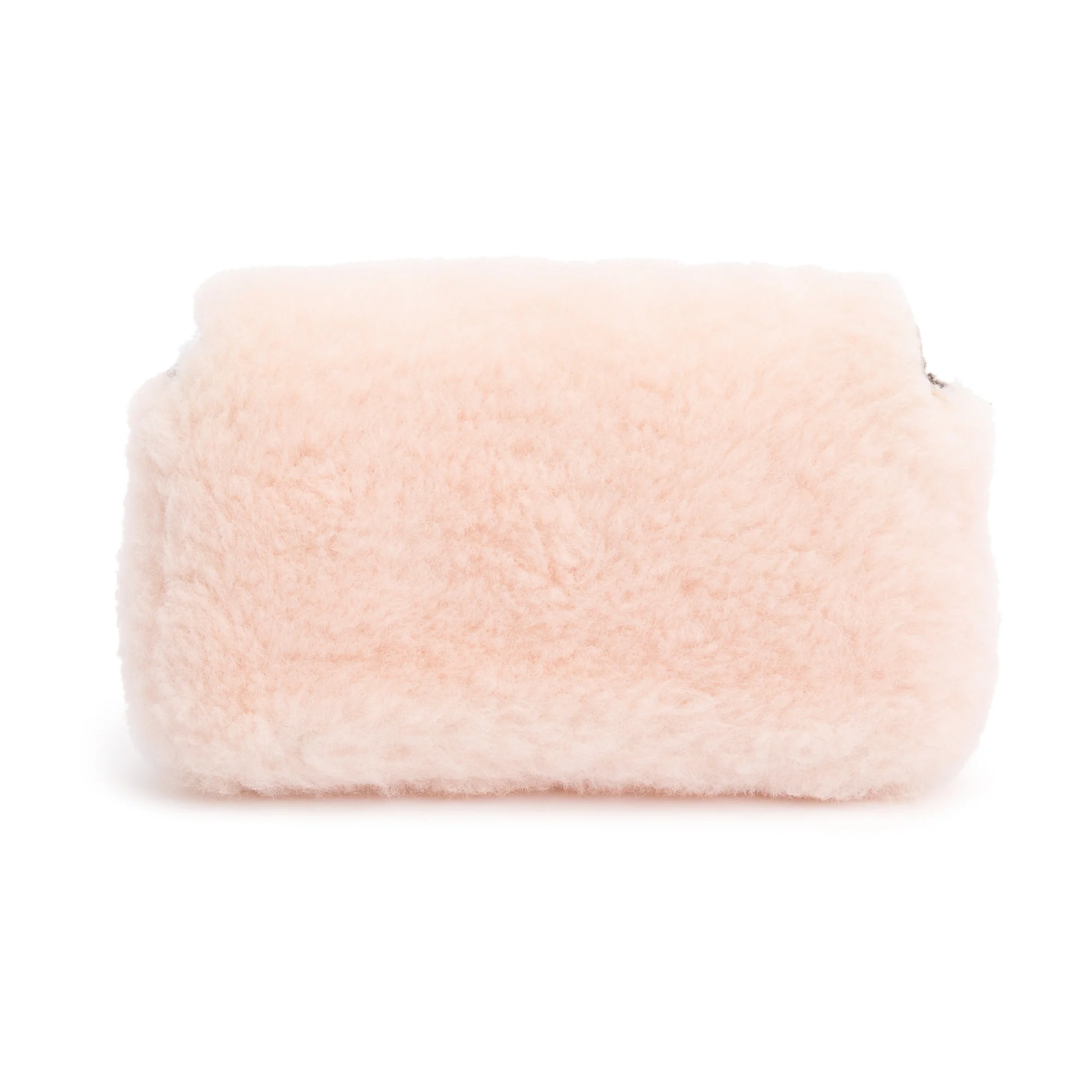 Fendi Pink Shearling Micro Baguette Crossbody Bag - Image 5