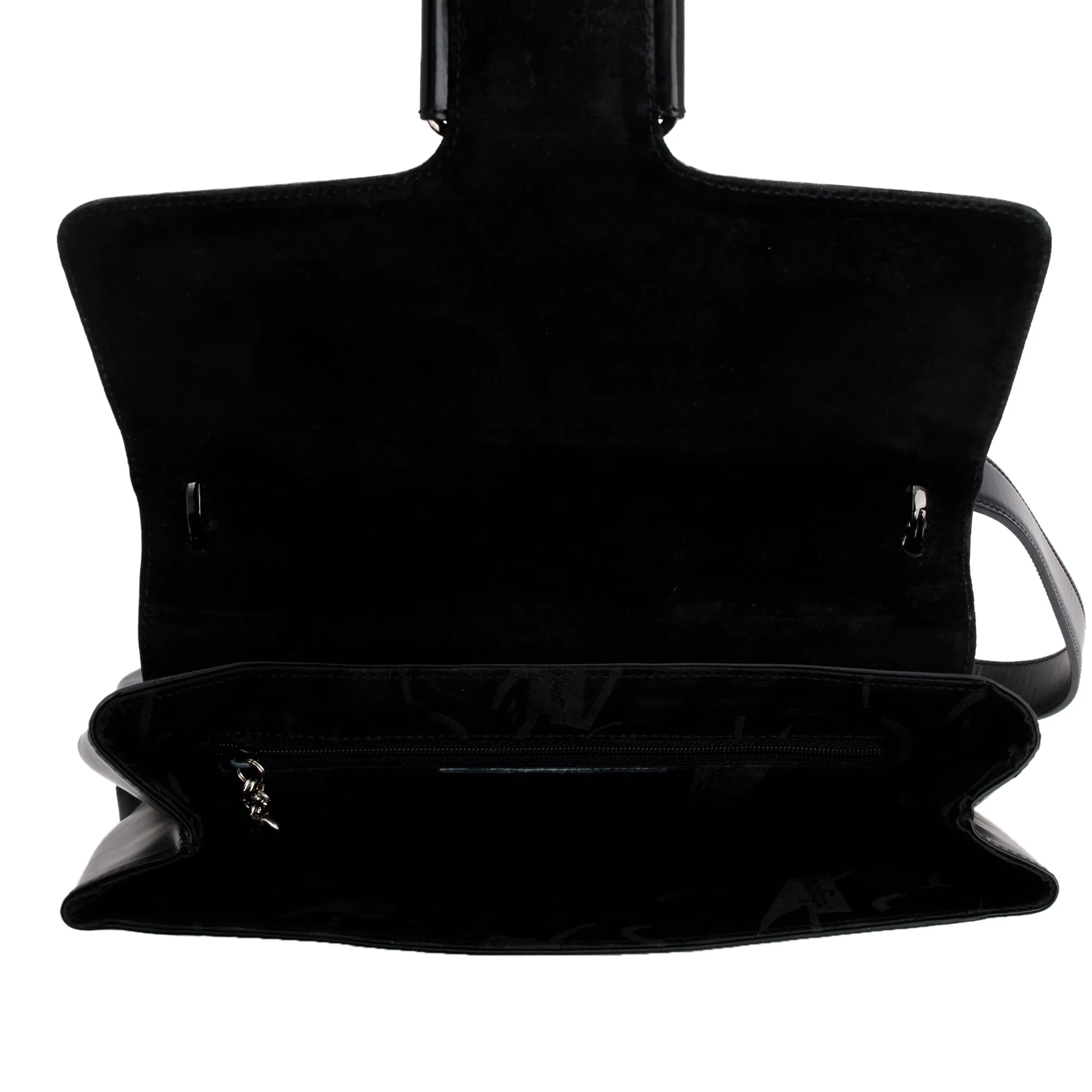 Ferragamo Black Calfskin Leather Vara Shoulder Bag - Image 5