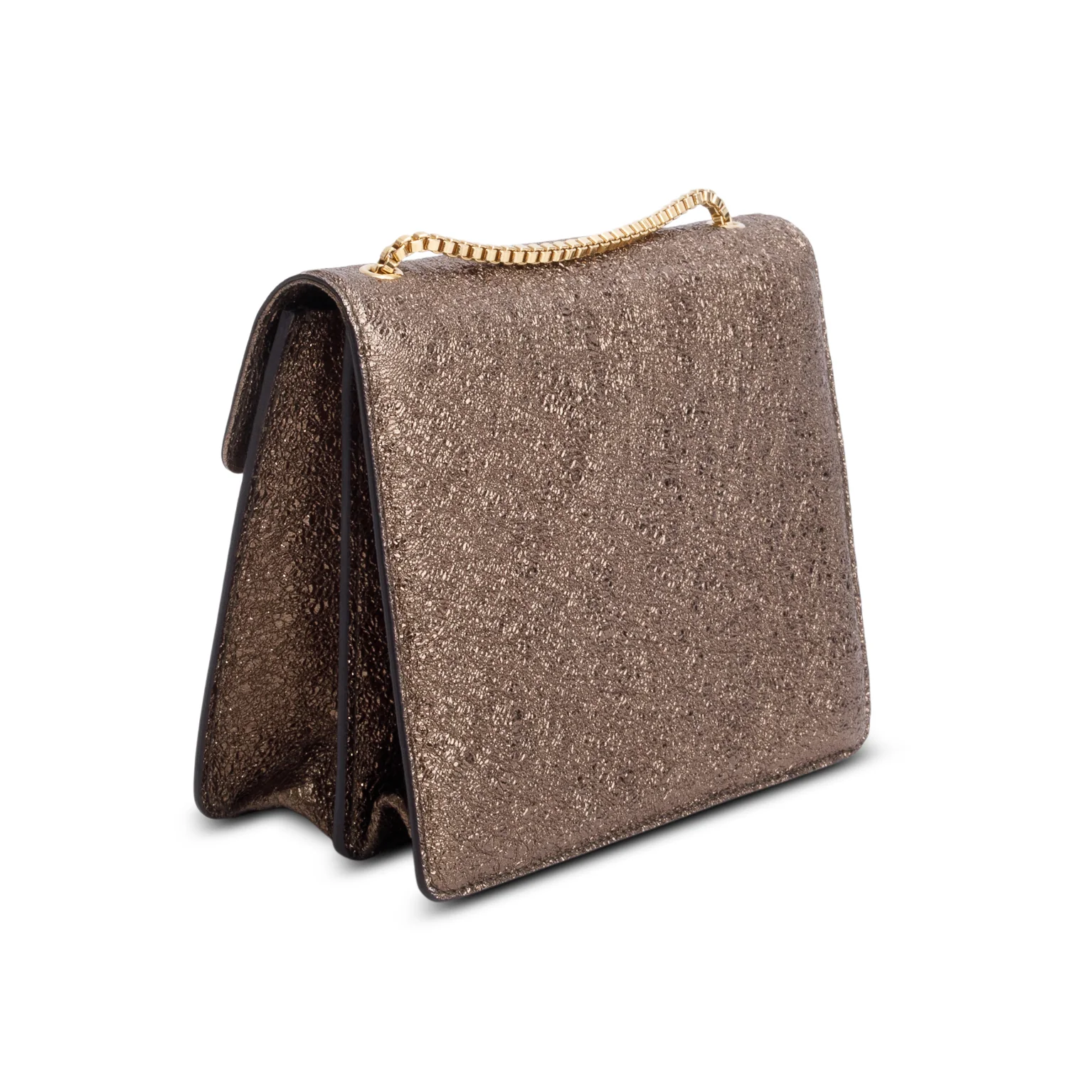 Ferragamo Metallic Brown Thalia Flap Shoulder Bag - Image 6