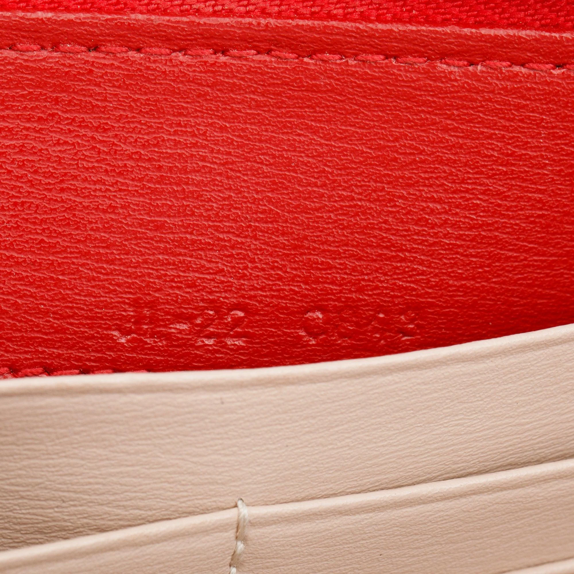 Ferragamo Red Leather Ganicini Logo Continental Zip Wallet - Image 5