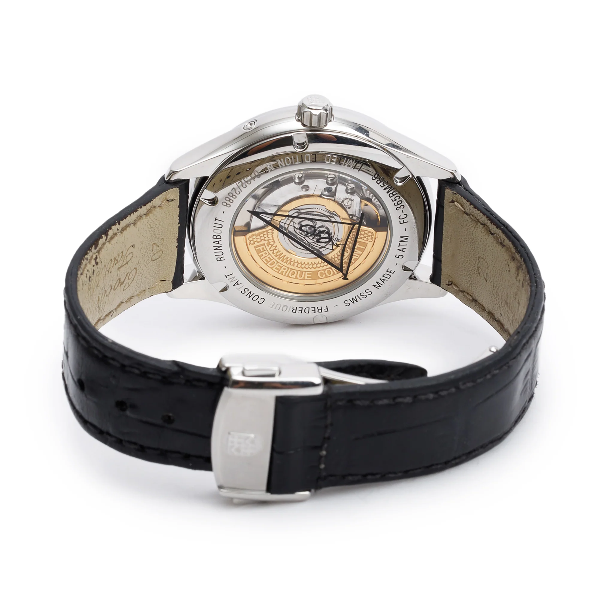 Frederique Constant Limited Edition Stainless Steel Runabout Moonphase 40 MM Automatic Watch w/ Box & Papers - Image 4