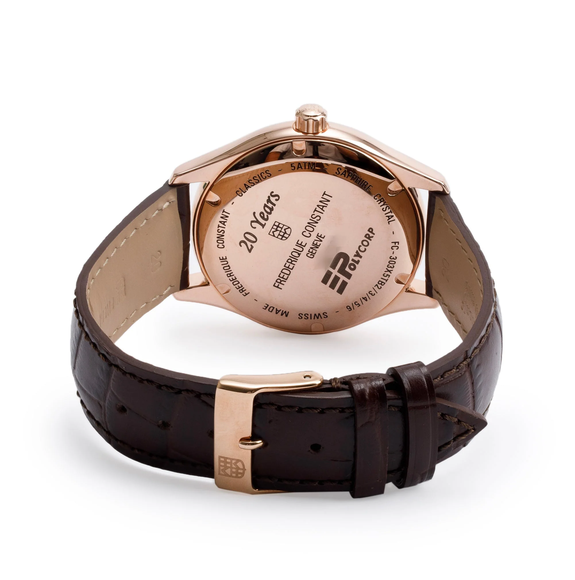 Frederique Constant Rose Gold Plated Stainless Steel Classics 40MM Automatic Watch w/ Box & Papers - Image 4