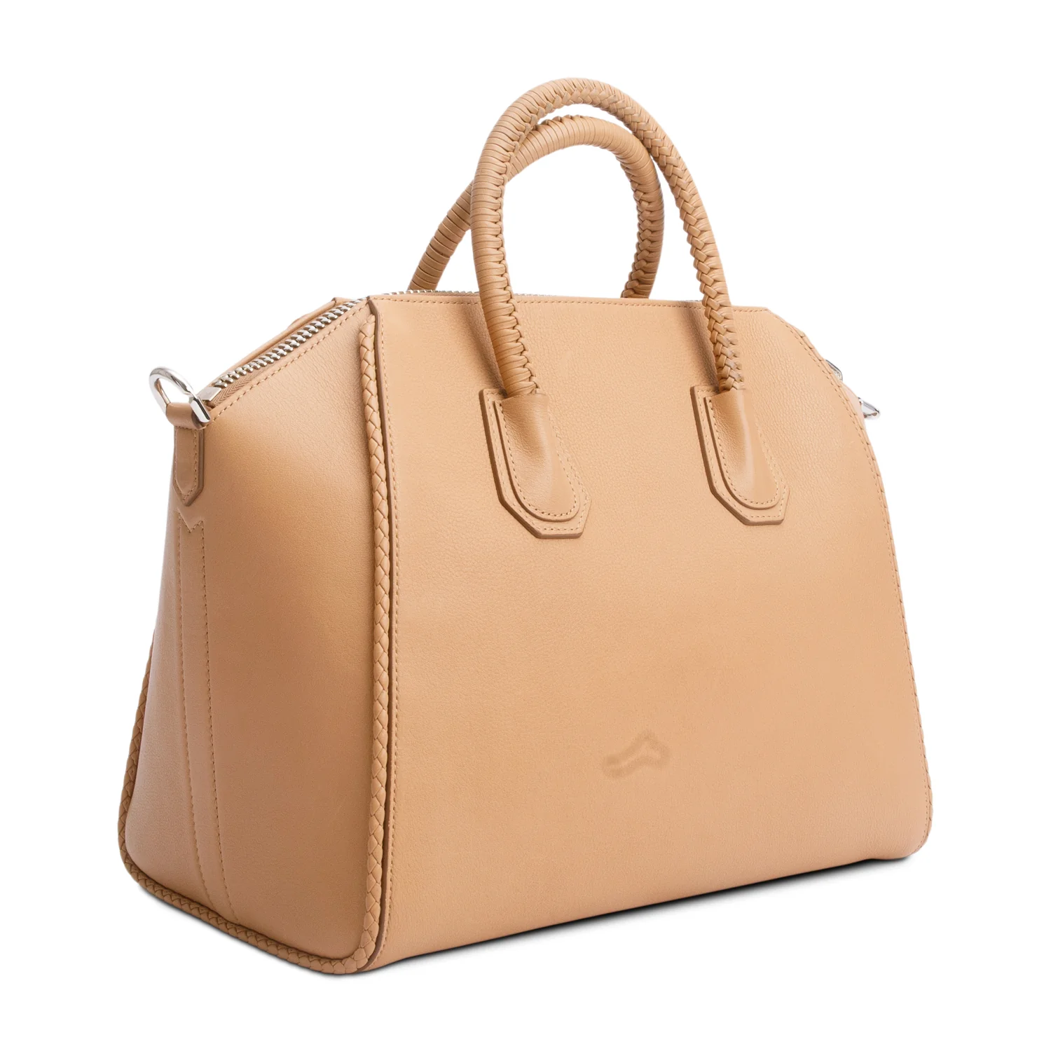 Givenchy Beige Calfskin Leather Braided Tassel Medium Antigona Satchel - Image 5