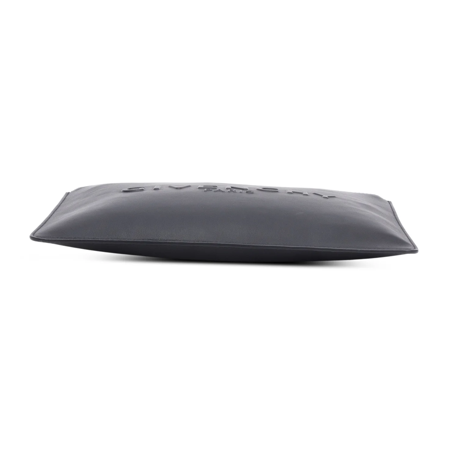 Givenchy Black Calfskin Leather Logo Zip Around Clutch - Image 5