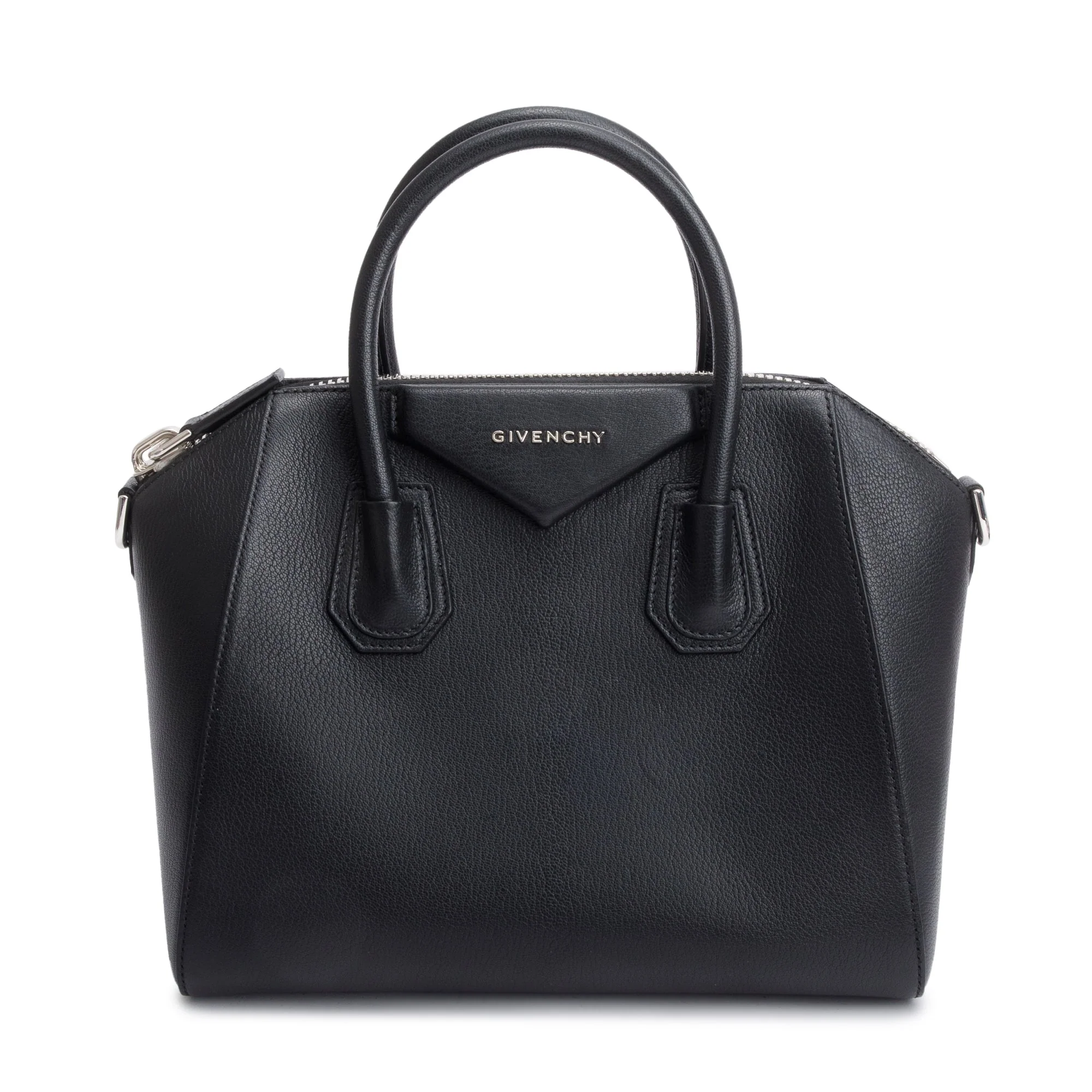 Givenchy Black Grained Leather Small Antigona Bag - Image 3