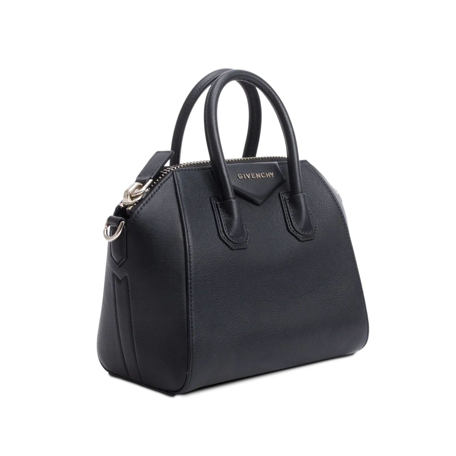 Givenchy Black Grained Leather Small Antigona Satchel - Image 4