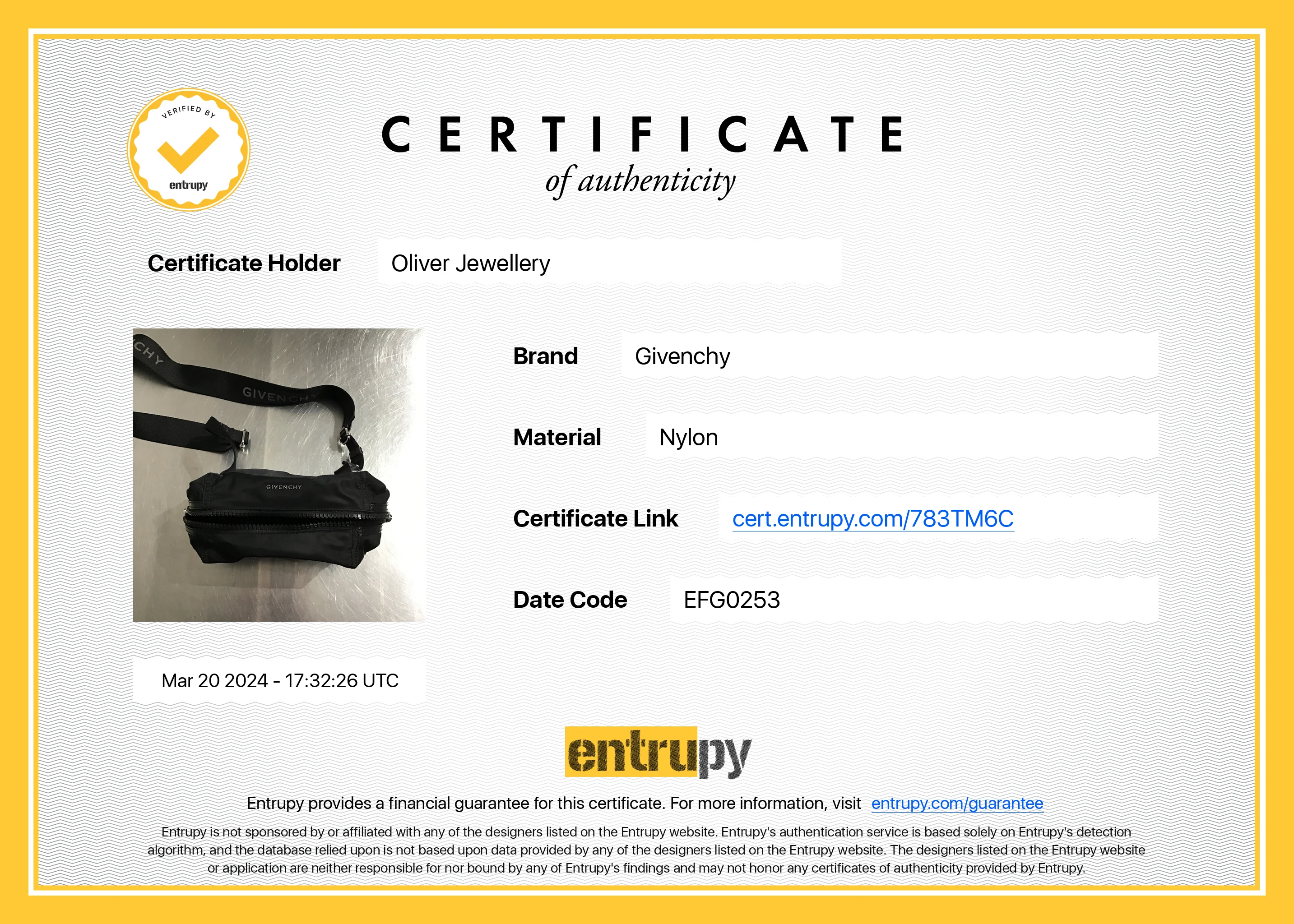 Givenchy Black Nylon Small Pandora Crossbody Bag - Image 10