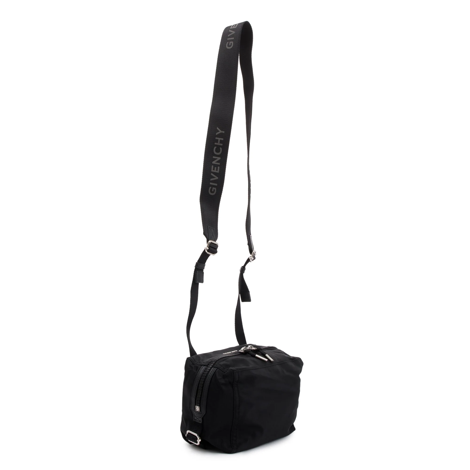 Givenchy Black Nylon Small Pandora Crossbody Bag - Image 4