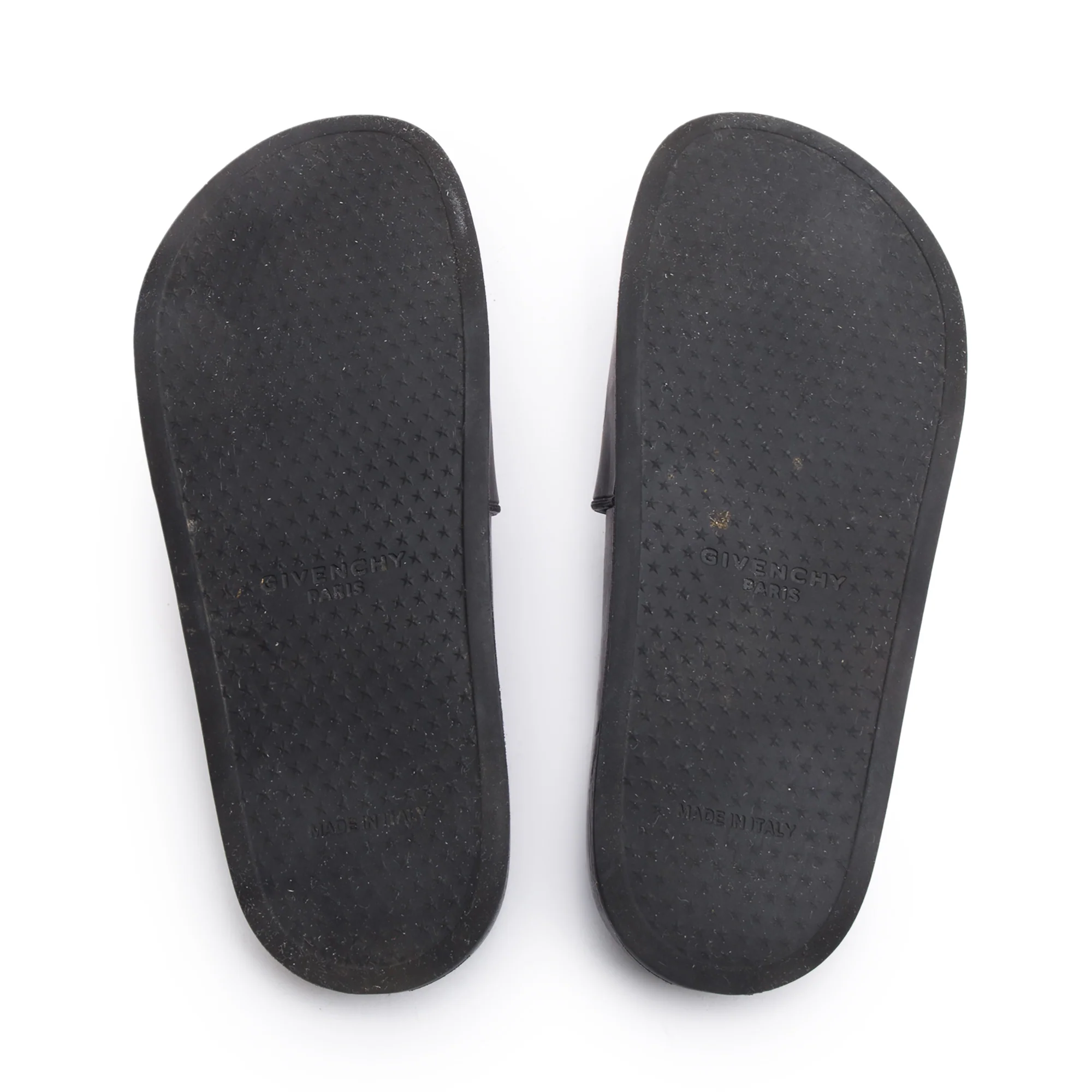 Givenchy Black Rubber Logo Slides, Size 39 w/ Box - Image 6