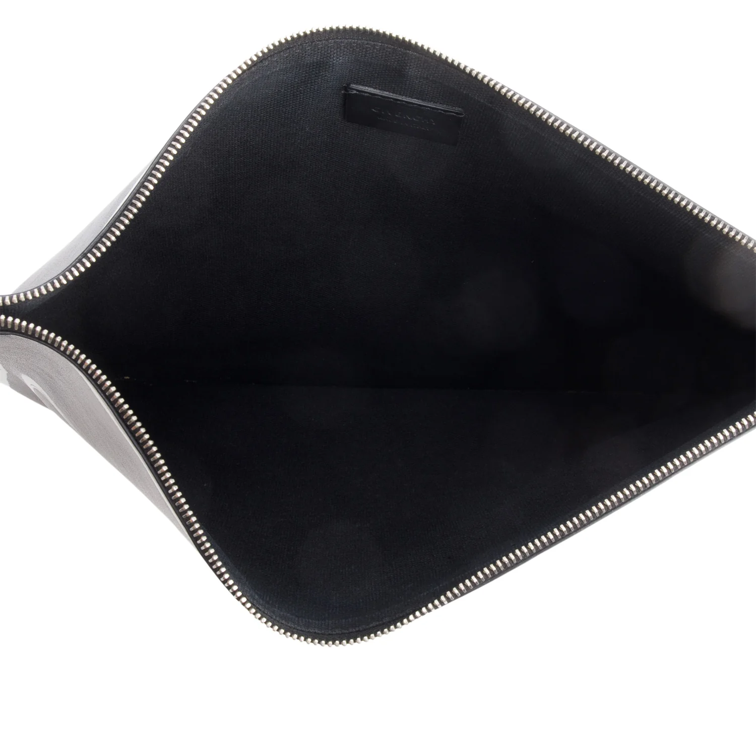 Givenchy Black Smooth Calfskin Graffiti Paint Logo Pouch - Image 6