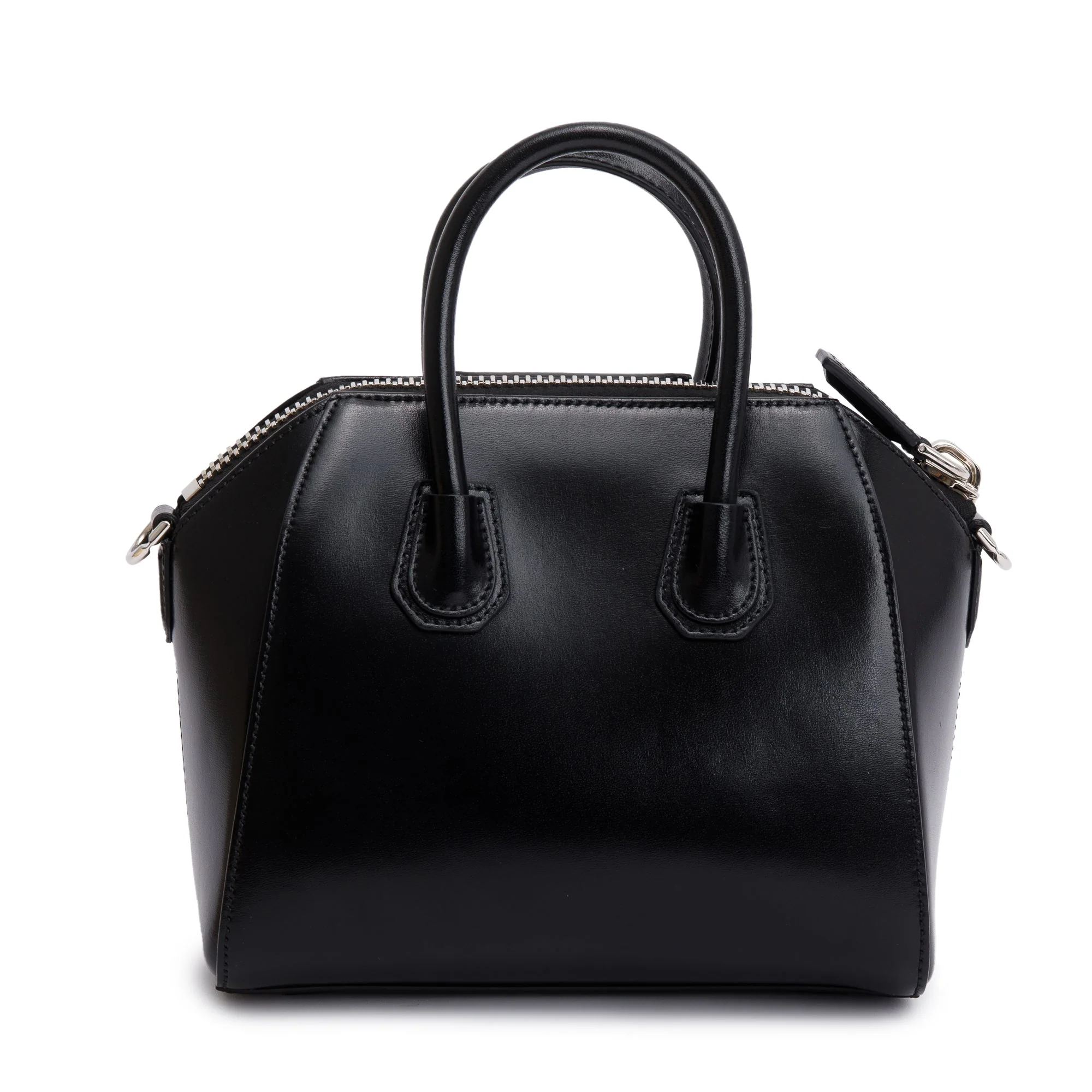 Givenchy Black Smooth Calfskin Leather Mini Antigona Bag w/ Strap - Image 5