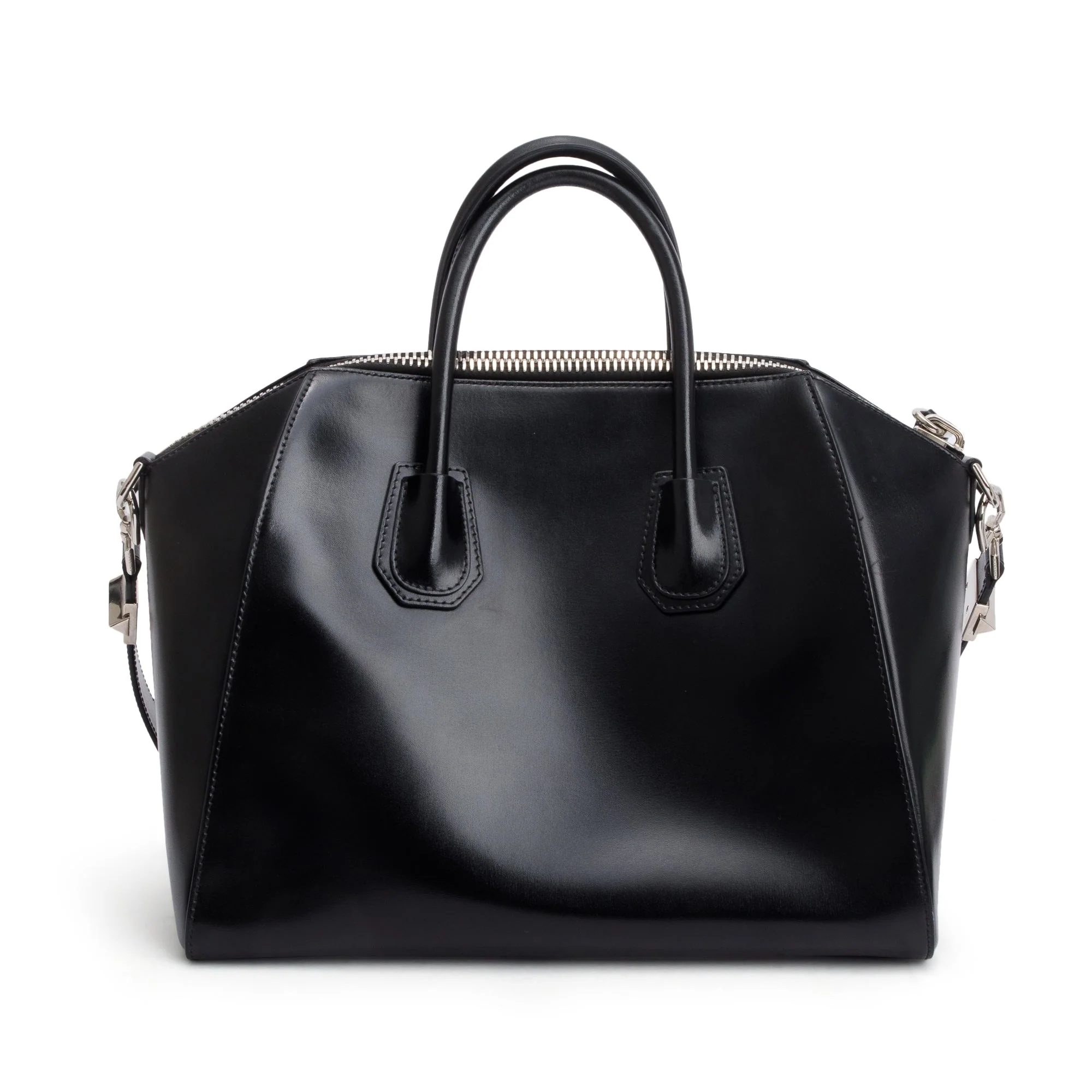 Givenchy Black Smooth Leather Medium Antigona Satchel - Image 5