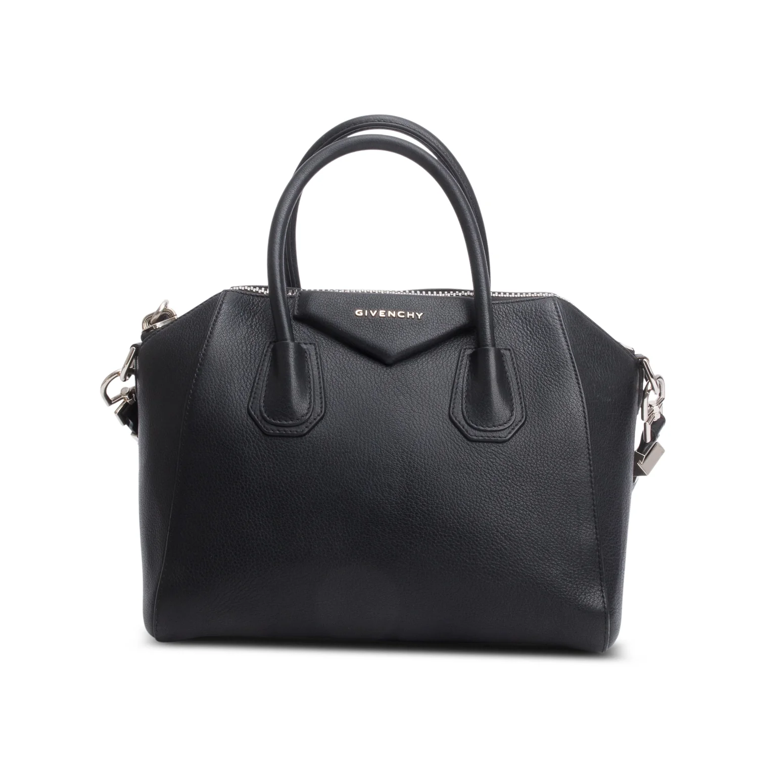 Givenchy Black Sugar Goatskin Medium Antigona w/ Strap - Image 3